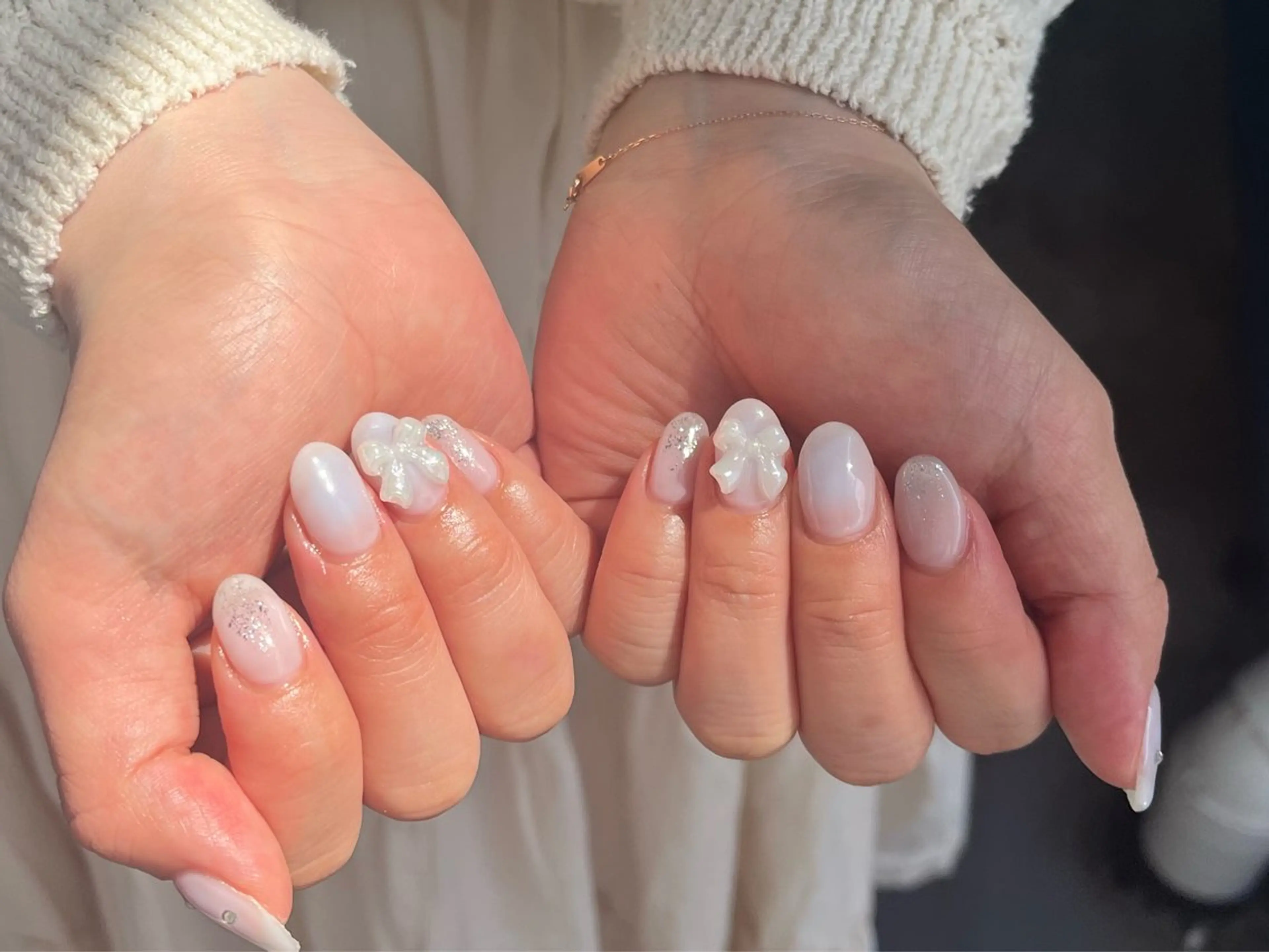 ネイル オーロラネイル チークネイル フットネイル フレンチネイル ジェルネイル kiki nail たまプラーザのネイルデザイン