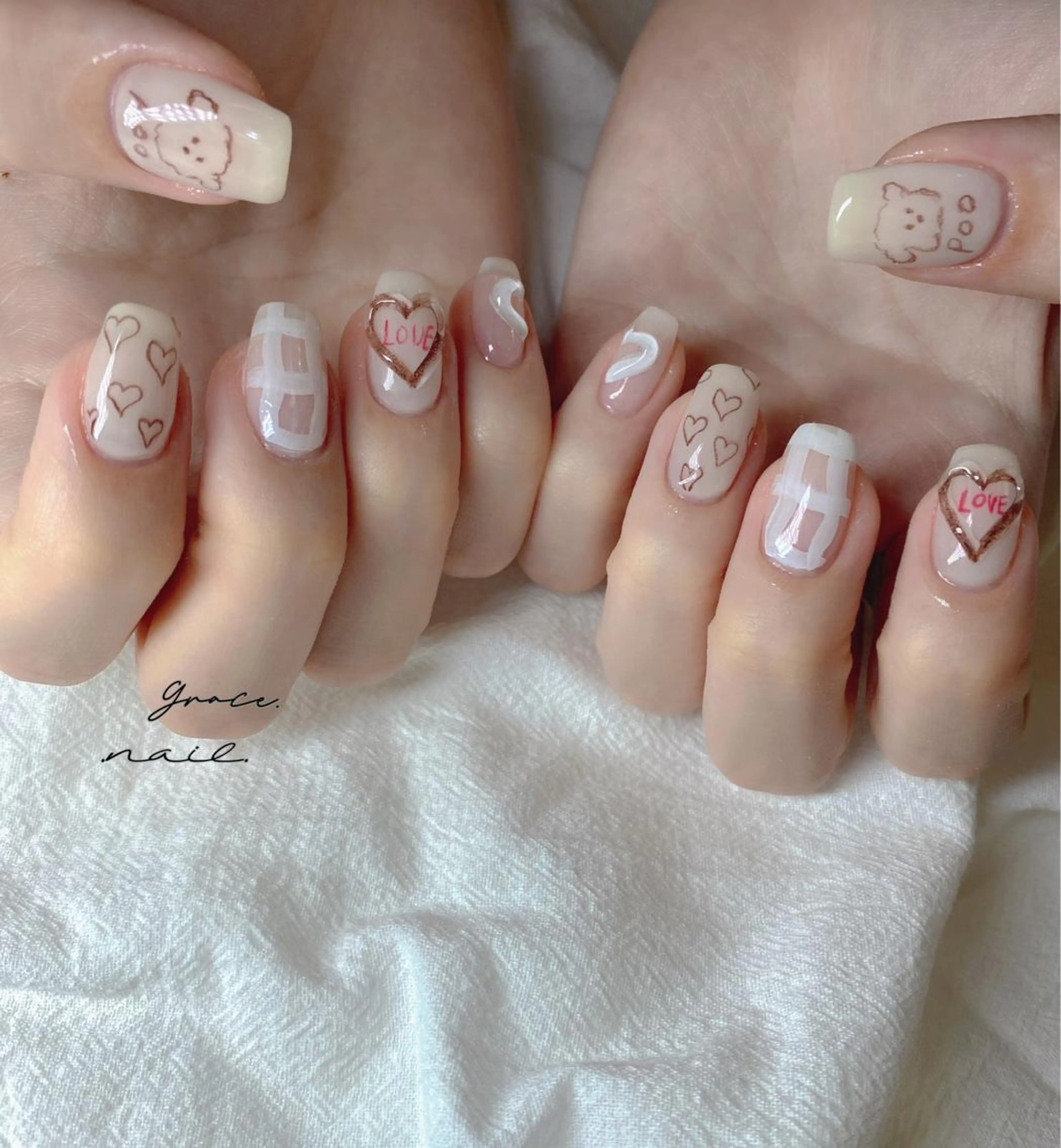 ネイル ハンドネイル ☆*｡Grace Nail｡*☆のネイルデザイン