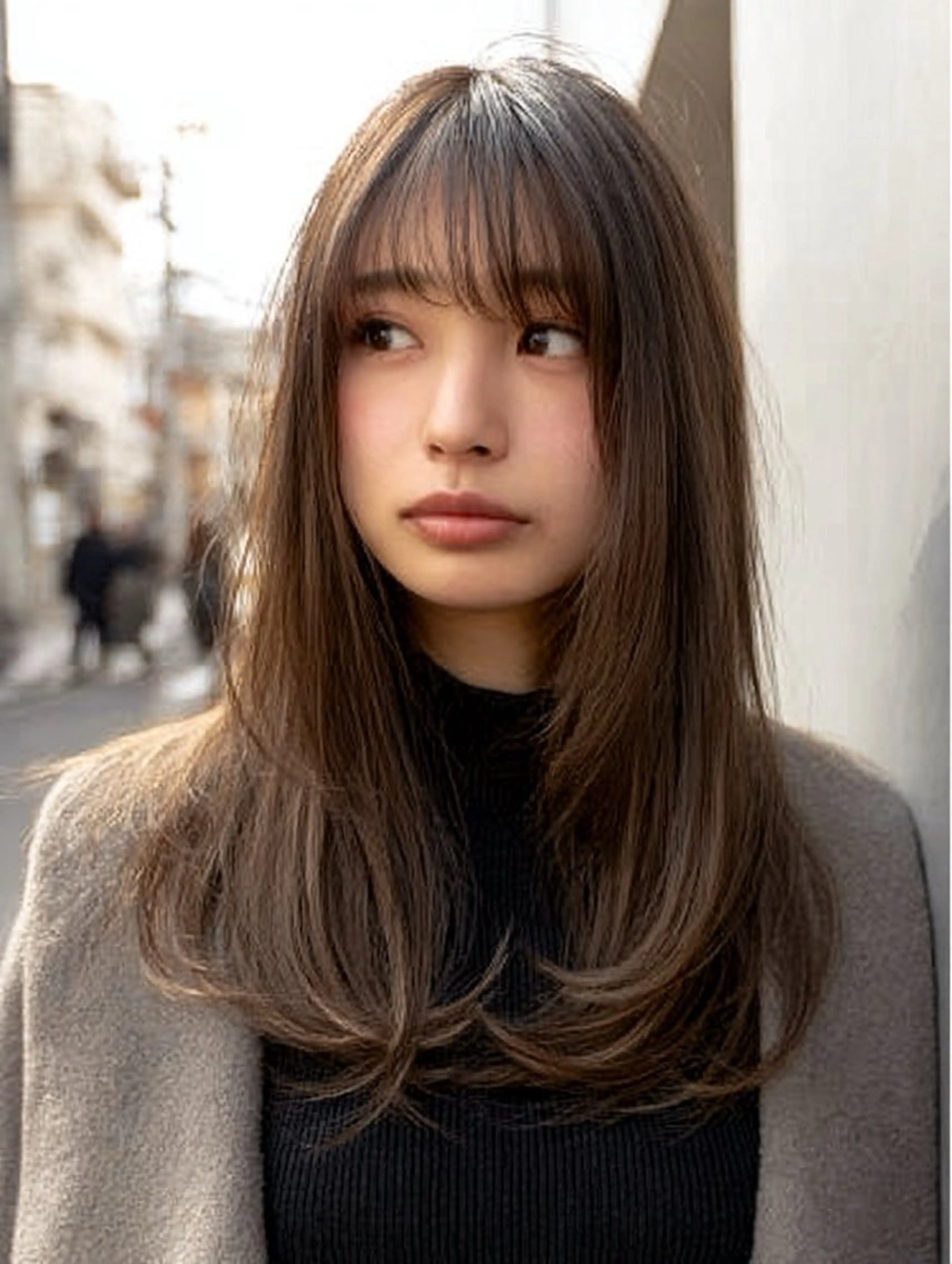 セミロング セミロングパーマ 顔まわりレイヤー 顔周りカット ハッシュカット ハイレイヤー カット 縮毛矯正 トリートメント ✨毛髪診断で絶対綺麗 ✨美髪艶髪専門✨高浪のヘアスタイル