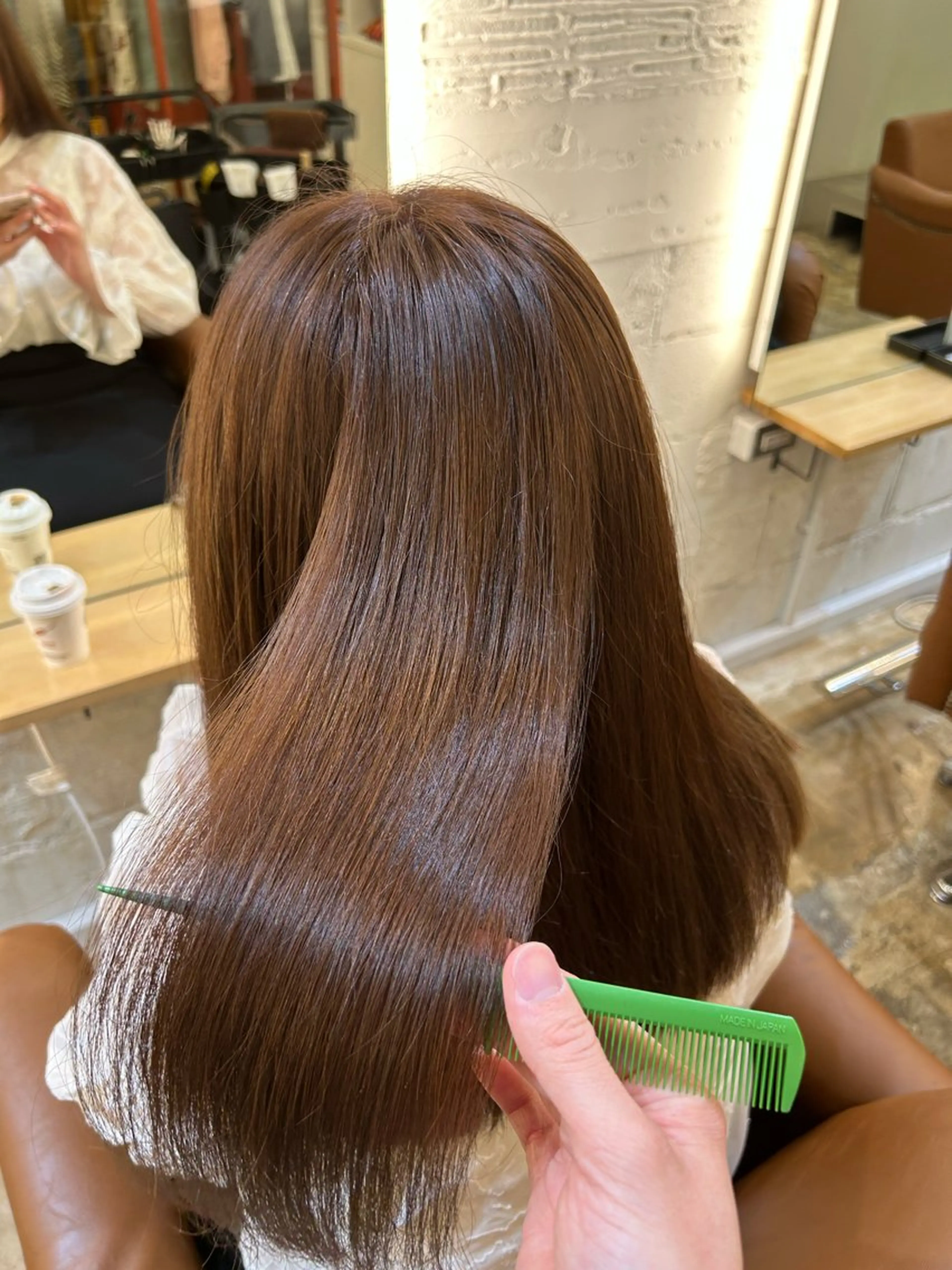 ロング カラー ヘアカラー AMBERGLEAM Hair&Cloth Yoga所属・Ryo☘縮毛矯正/ メンズ/ブリーチ/のヘアスタイル