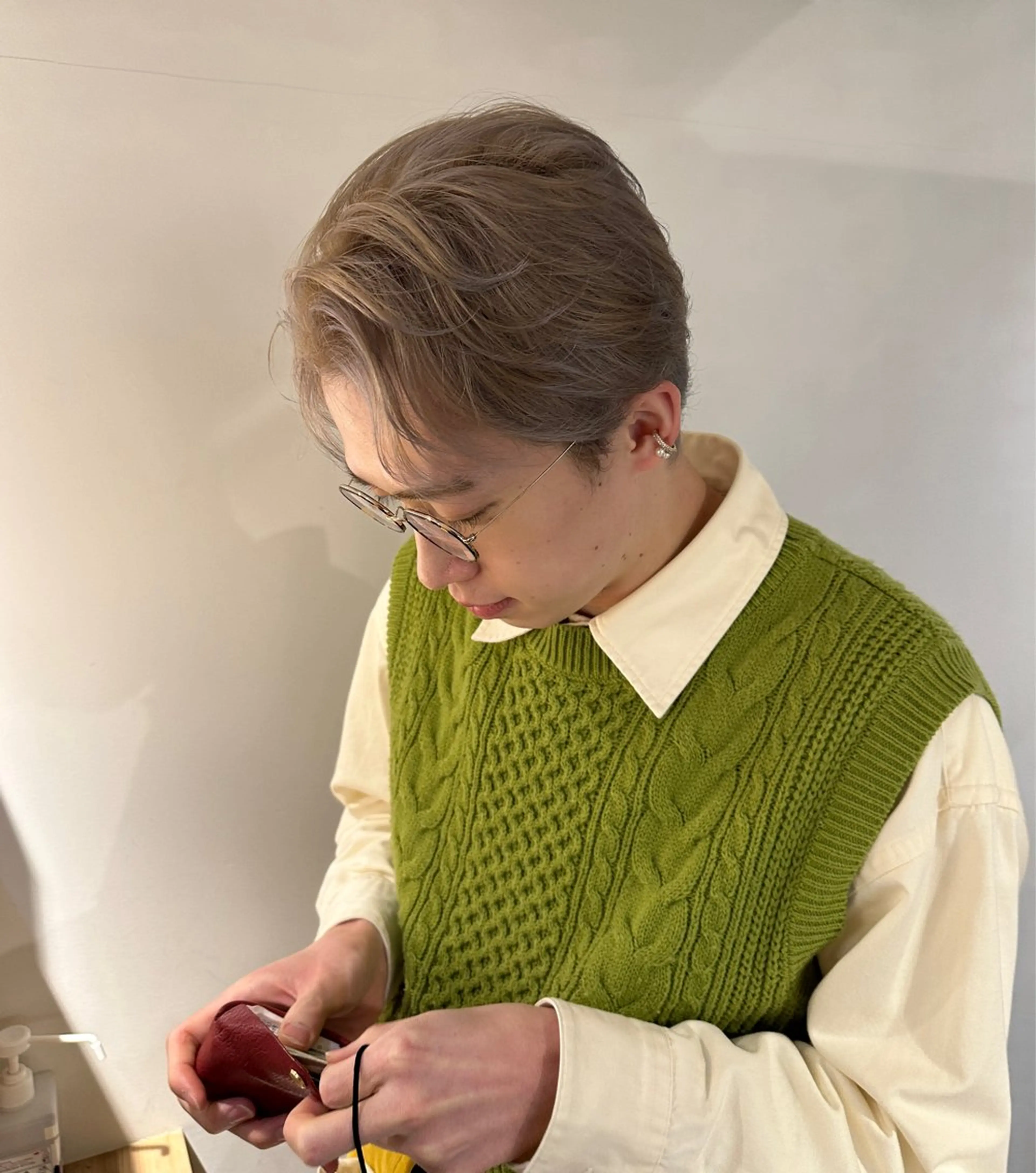 メンズカット+パーマの写真