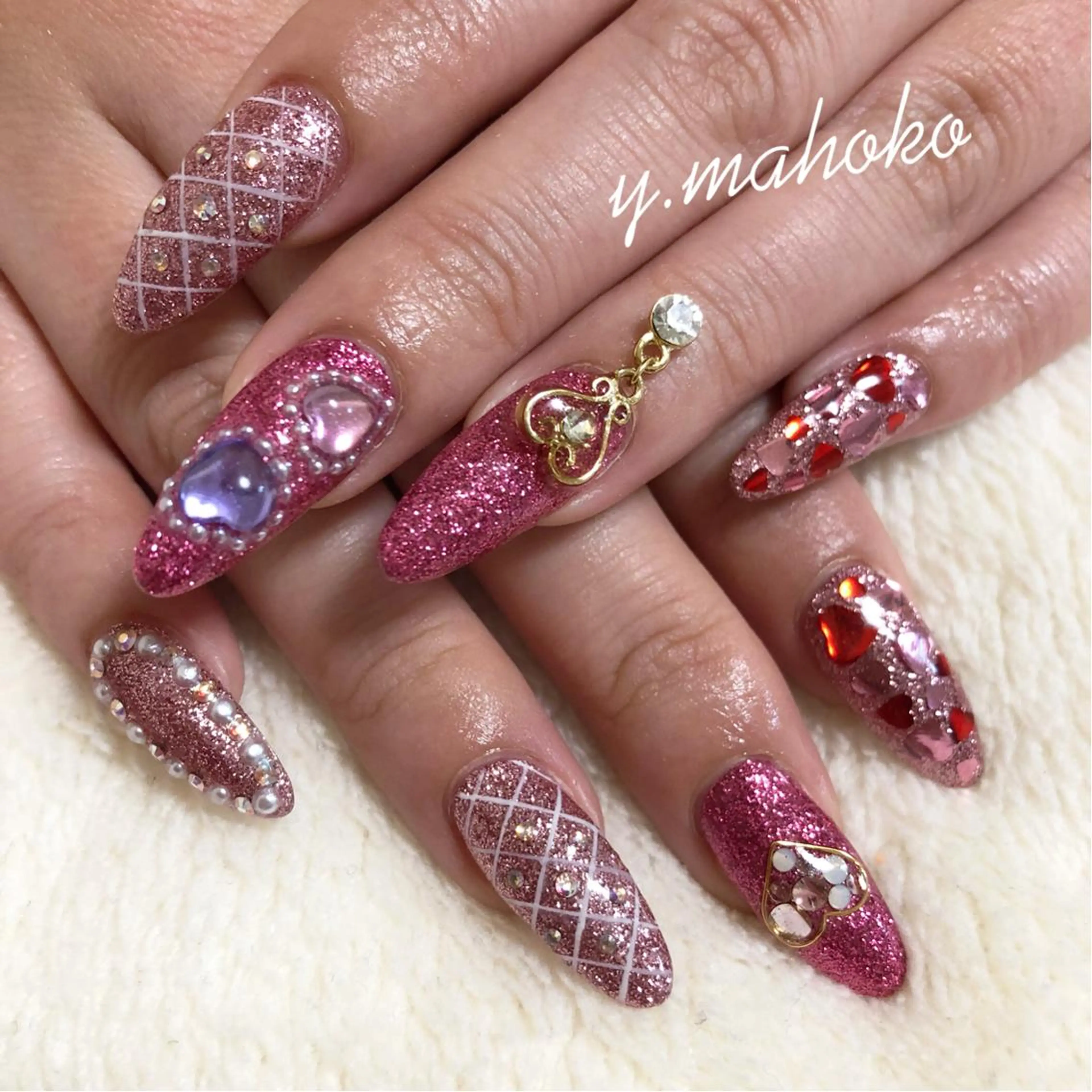 ネイル ハンドネイル She nail studio 原宿所属・パラジェル有/ スカルプ/mahoのネイルデザイン