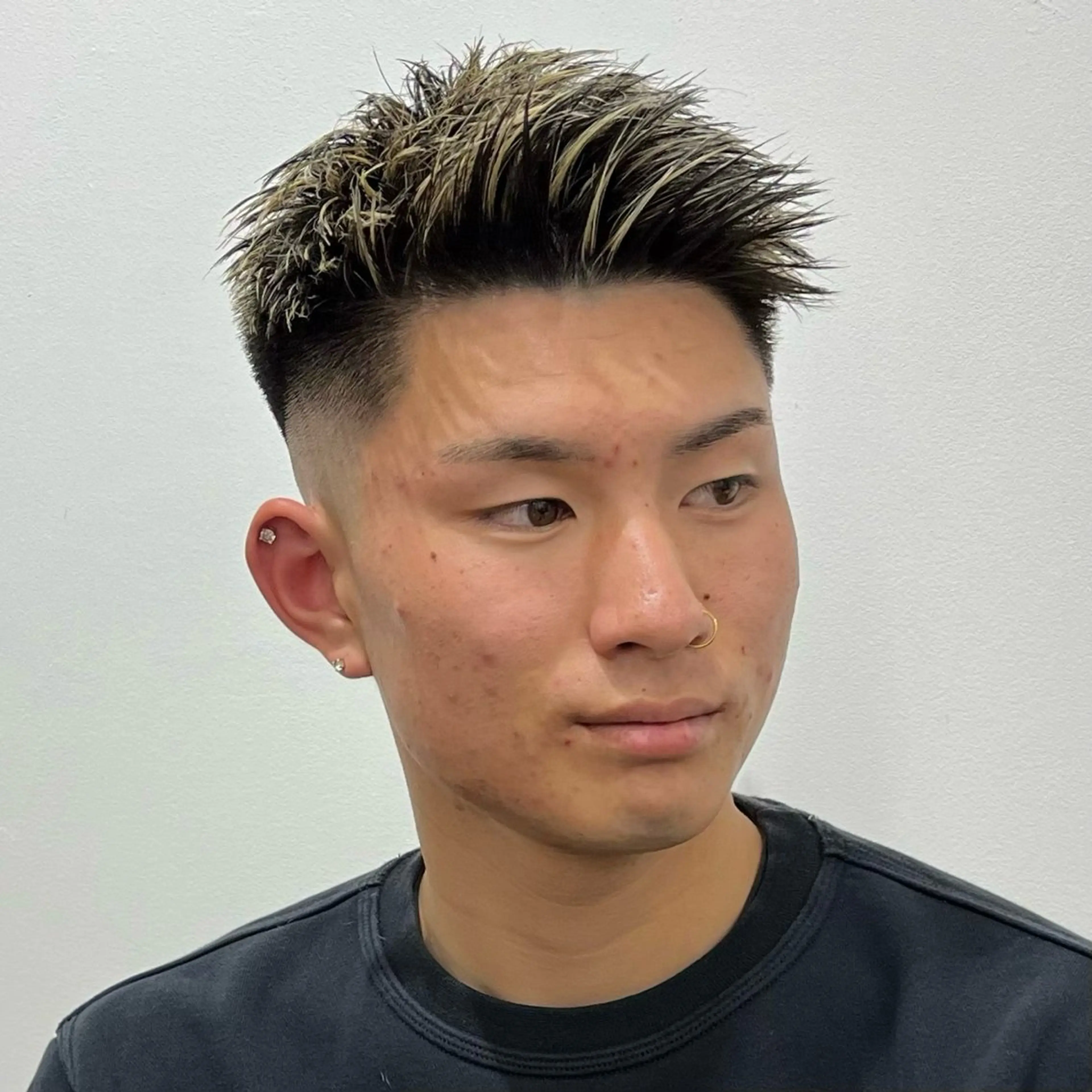 ショート メンズ フェードカット メンズメッシュ メンズパーマ スパイキーショート ショートヘア カット 立川/メンズパーマ 厚進太郎のヘアスタイル