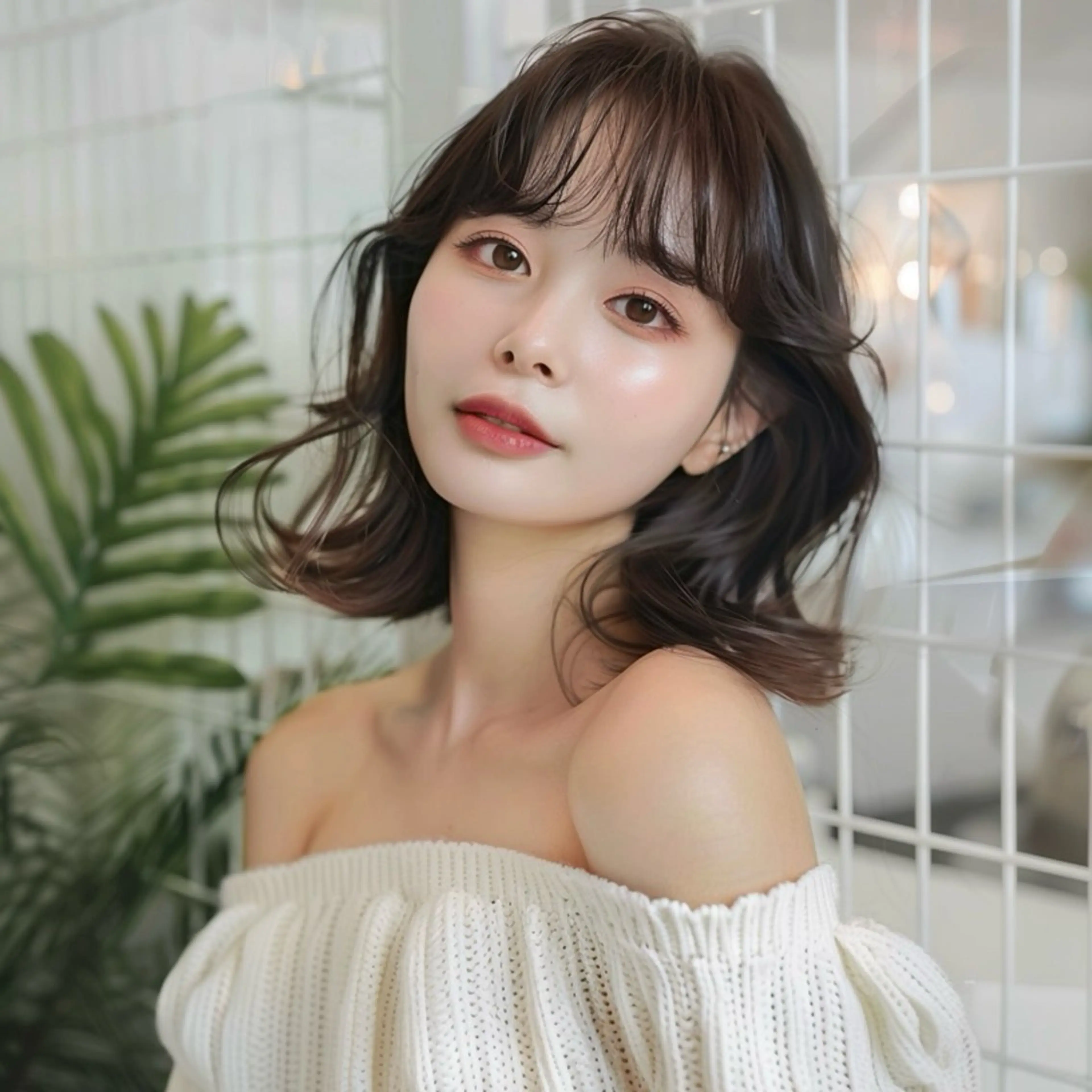 ミディアム カラー ヘアアレンジ くびれヘア カット ヘアカラー トリートメント レイヤーカット指名 No.1💖マユカのヘアスタイル