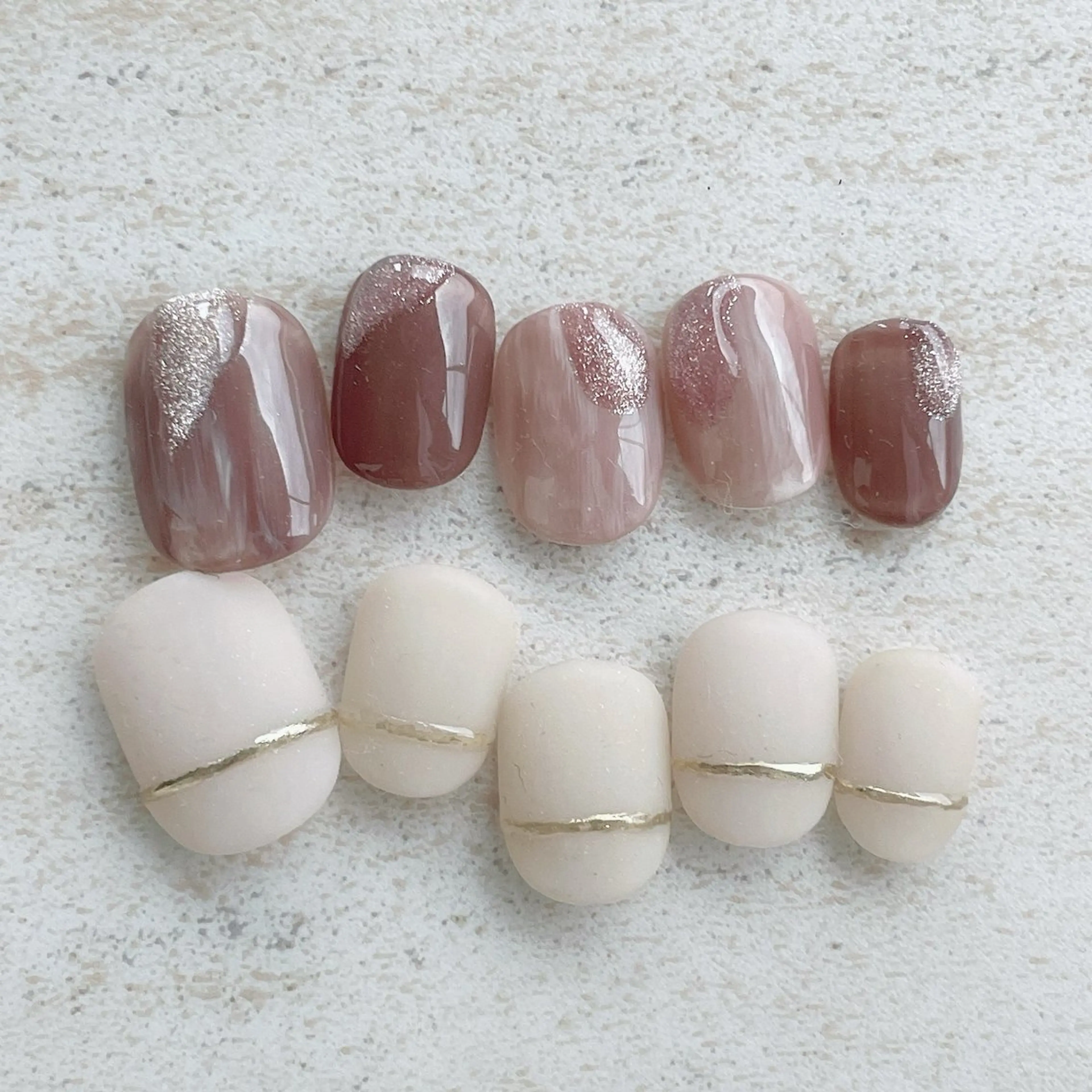 ネイル マットネイル ミラーネイル ニュアンスネイル ハンドネイル amulet TOMOMIのネイルデザイン