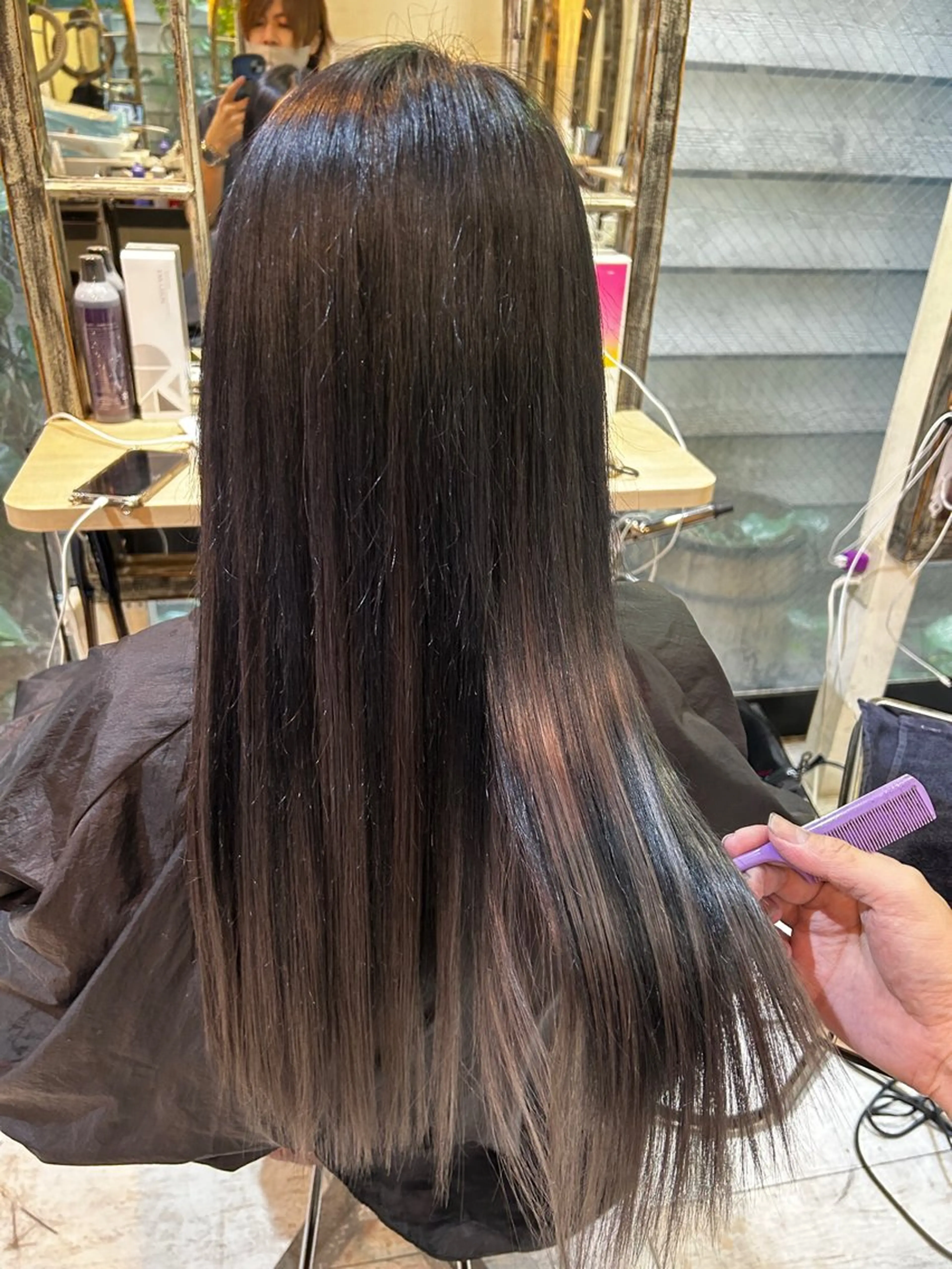 ロング カラー ‼️最新ハネエクステ 原宿のヘアスタイル