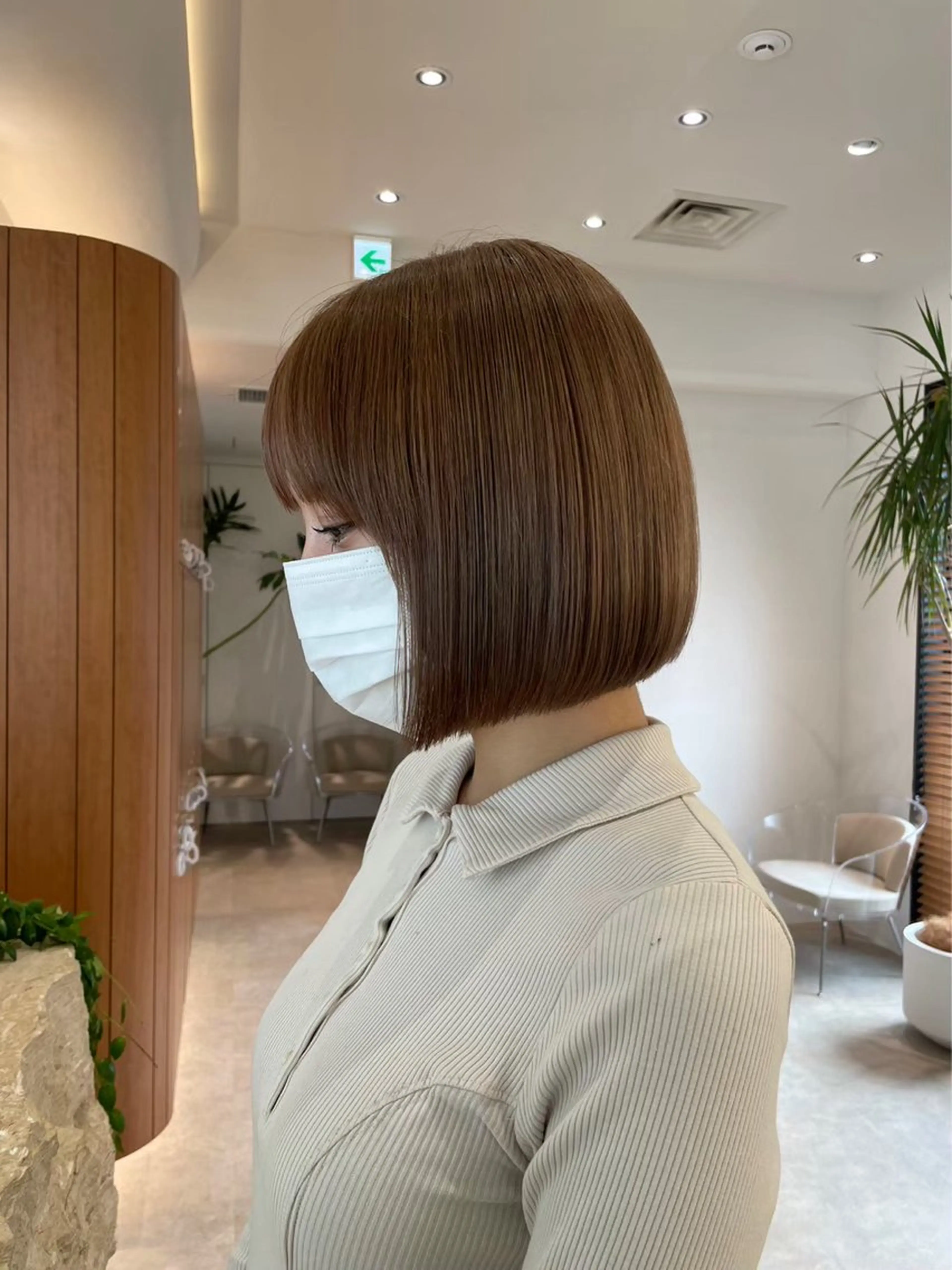 ミディアム カラー 渋谷/レイヤーボブ・ 透明感カラーしょうごのヘアスタイル