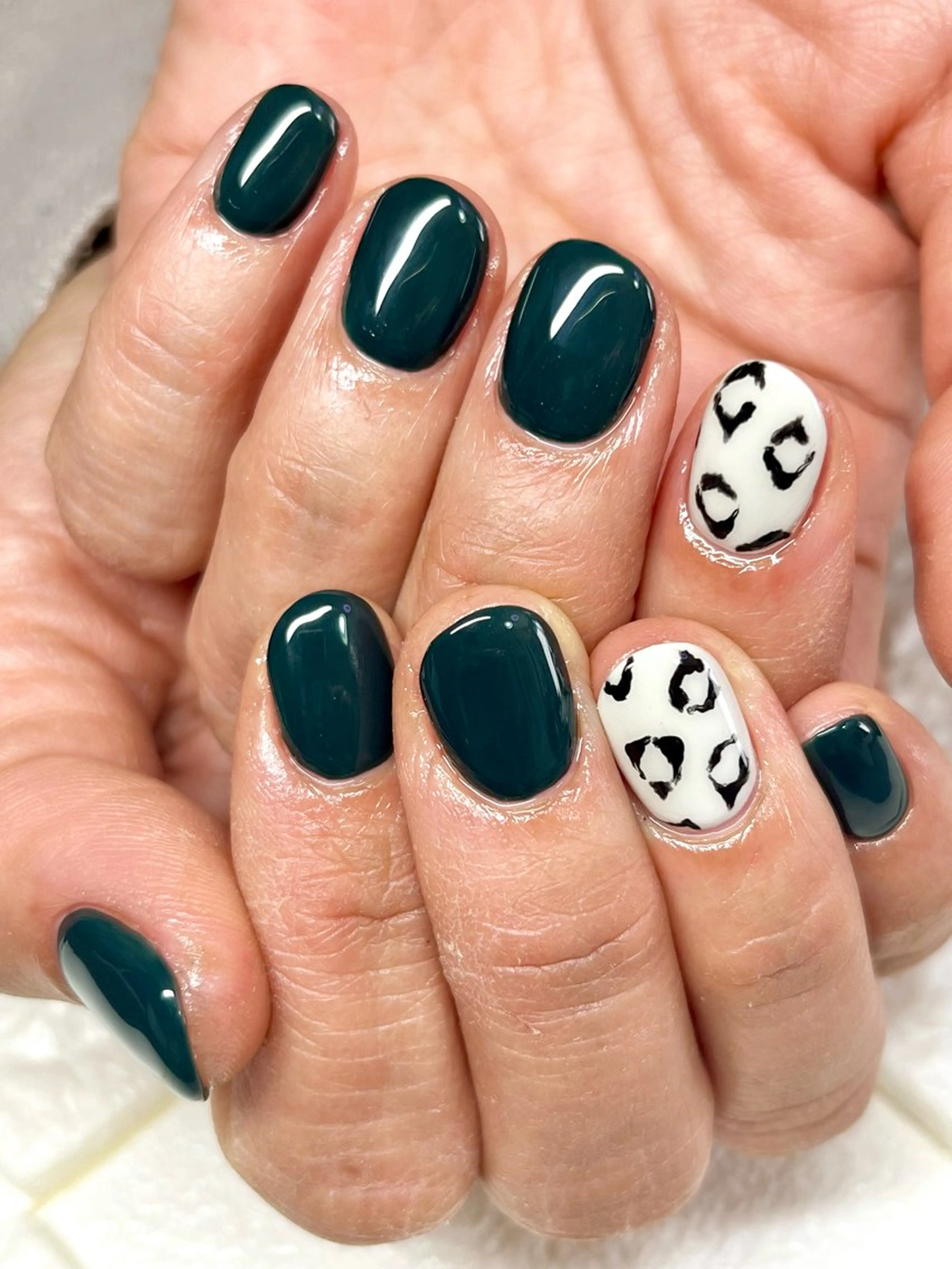 ネイル アートネイル ジェルネイル グリーン ハンドネイル まり りぃ〜んのネイルデザイン