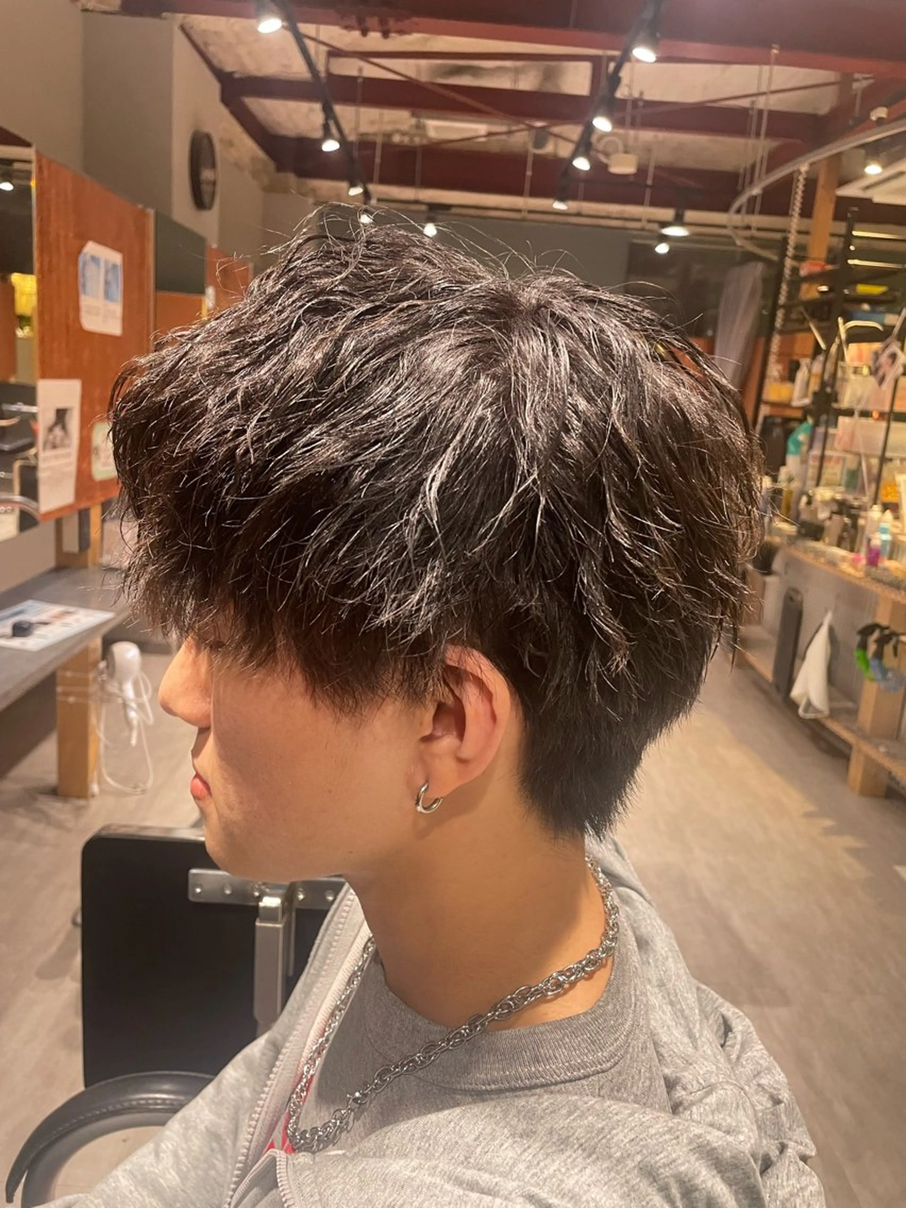 ショート メンズ メンズブリーチ メンズパーマ @RICH 🍓Kosei 🍓のヘアスタイル