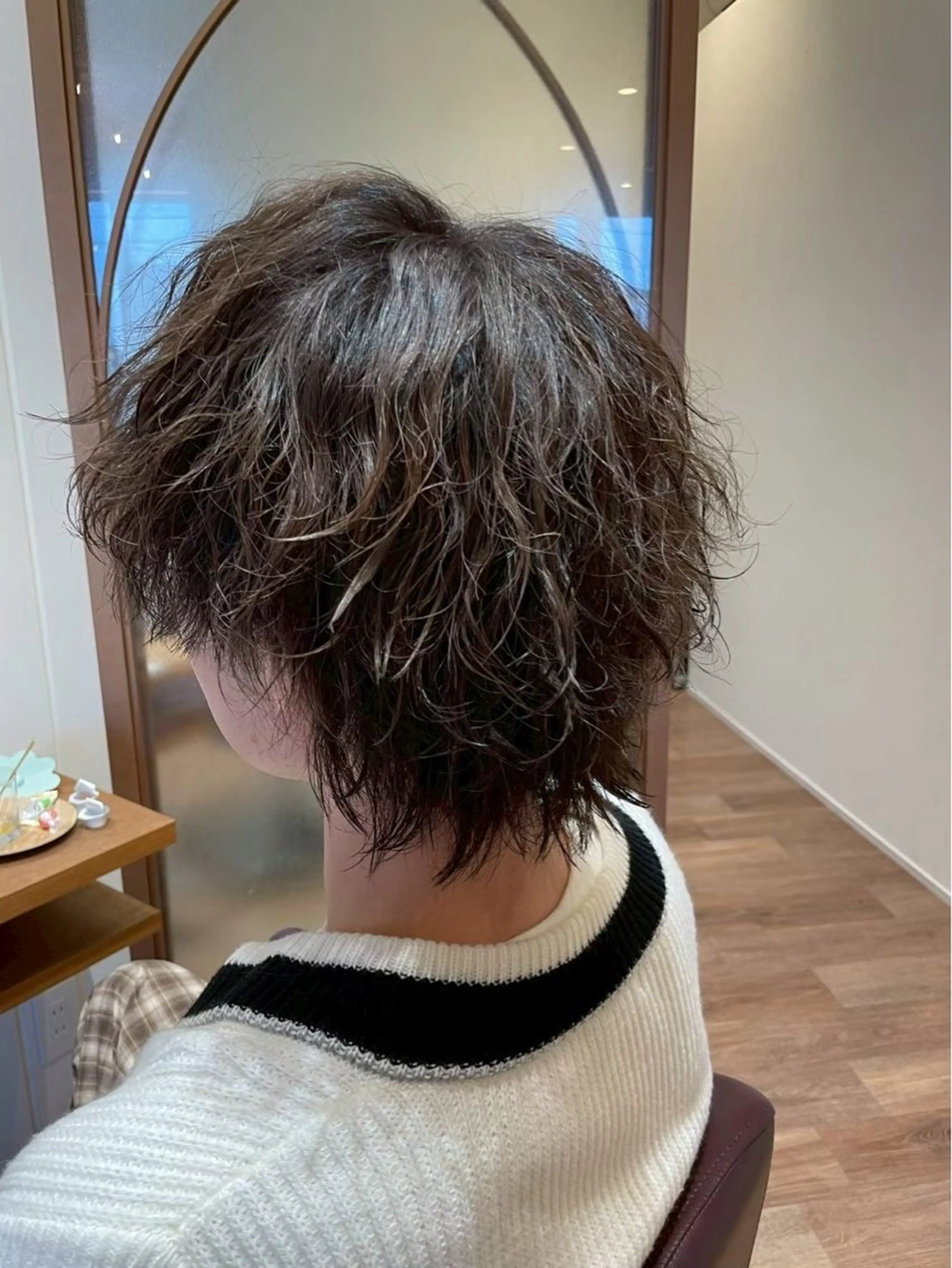 メンズカット＋ウルフパーマの写真