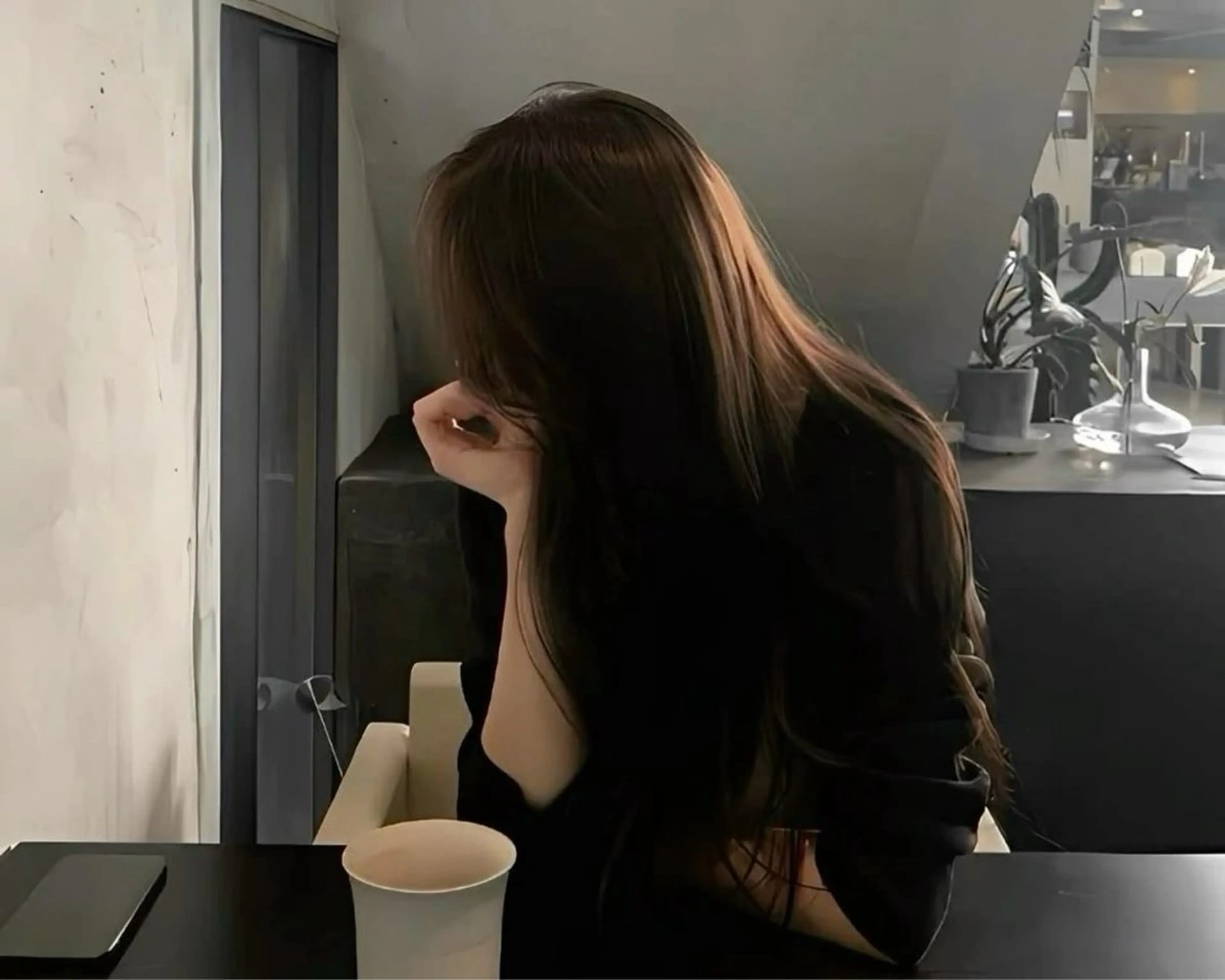 セミロング カラー カット ヘアカラー トリートメント ヘアセット ブリーチなし🤍透明 感カラー🤍しゅうじのヘアスタイル