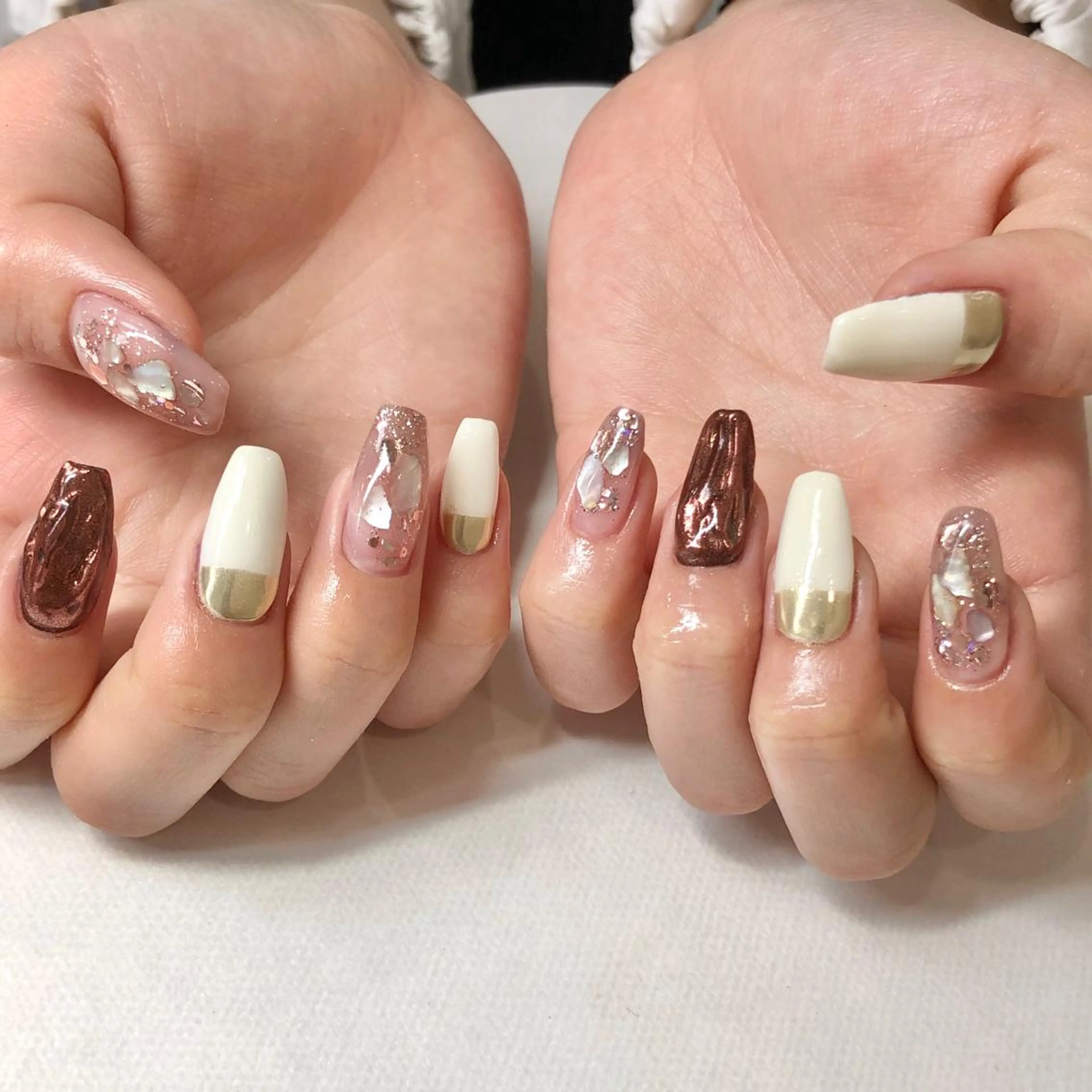 ネイル ミラーネイル 🎀AYAKO 🎀中韓ネイルのネイルデザイン