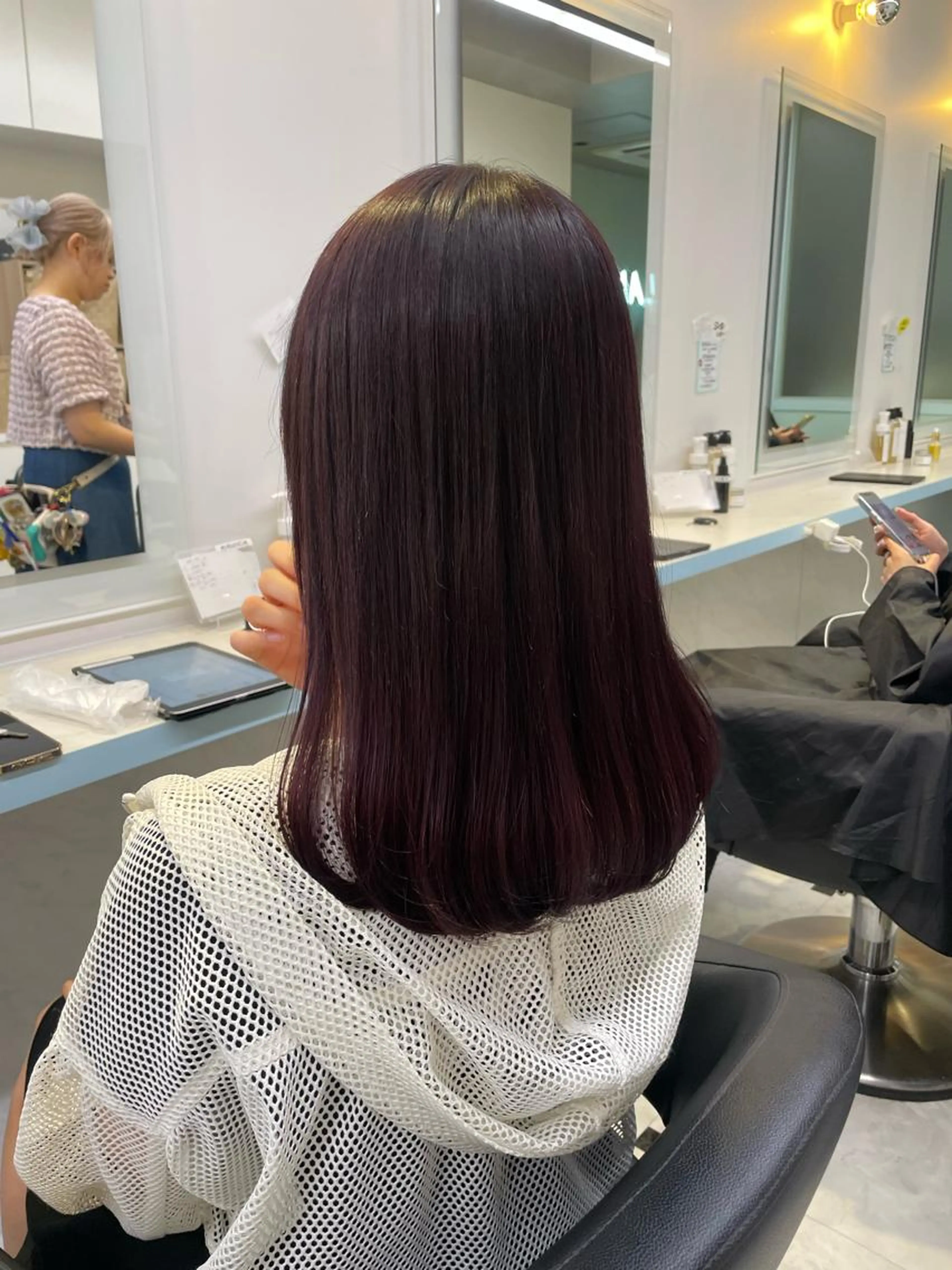 【👋お悩みとお別れ👋】🌬️☔️カット+縮毛矯正(ストレートパーマ)+カラー🌬️☔️可愛いストレート髪に👀‼️の写真