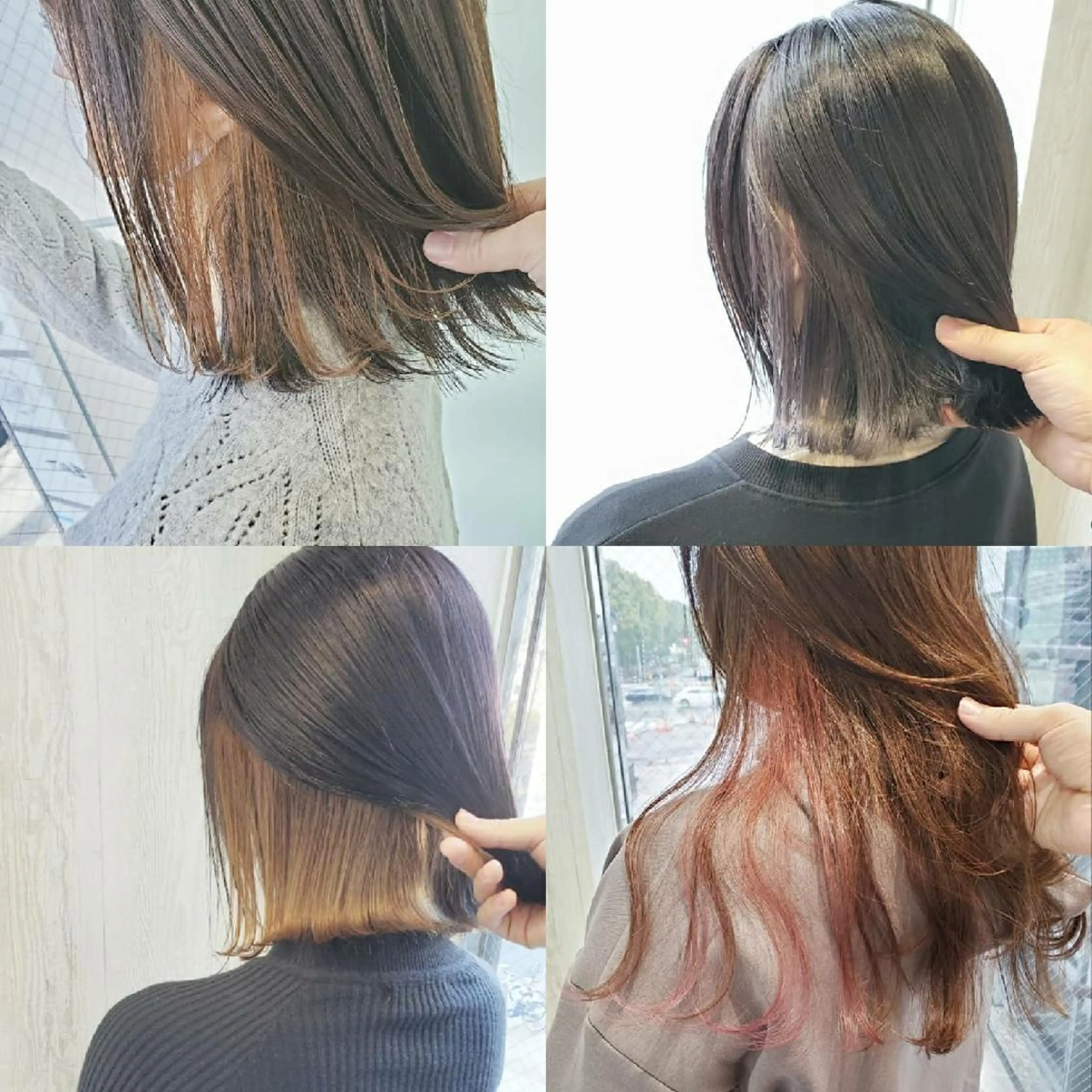 ミディアム カラー インナーカラー ヘアカラー トリートメント レイヤーカット/ ウルフカット/大橋 のヘアスタイル