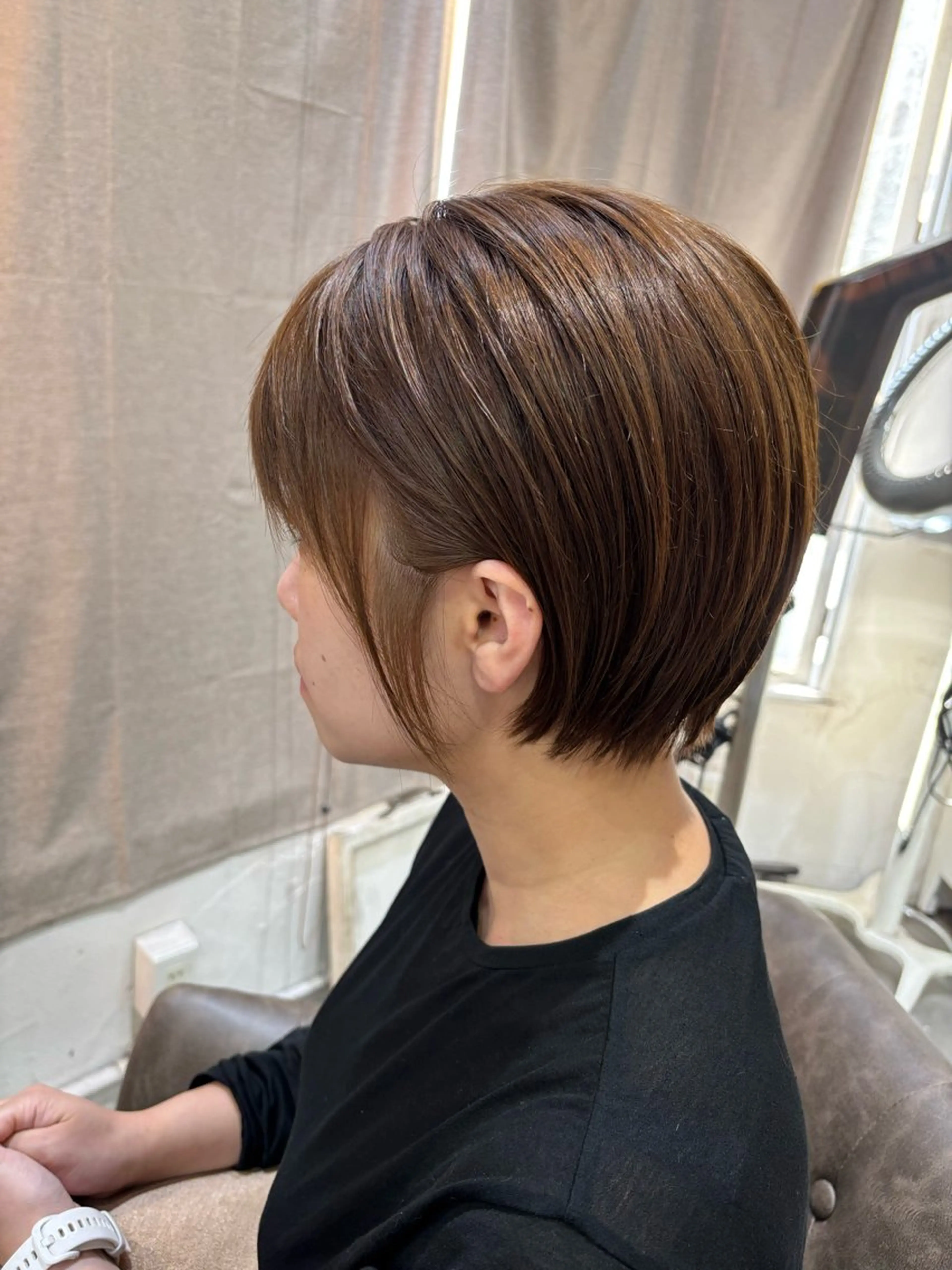 ショート カラー ショート・パーマ・デ ザインカラー/むつみのヘアスタイル