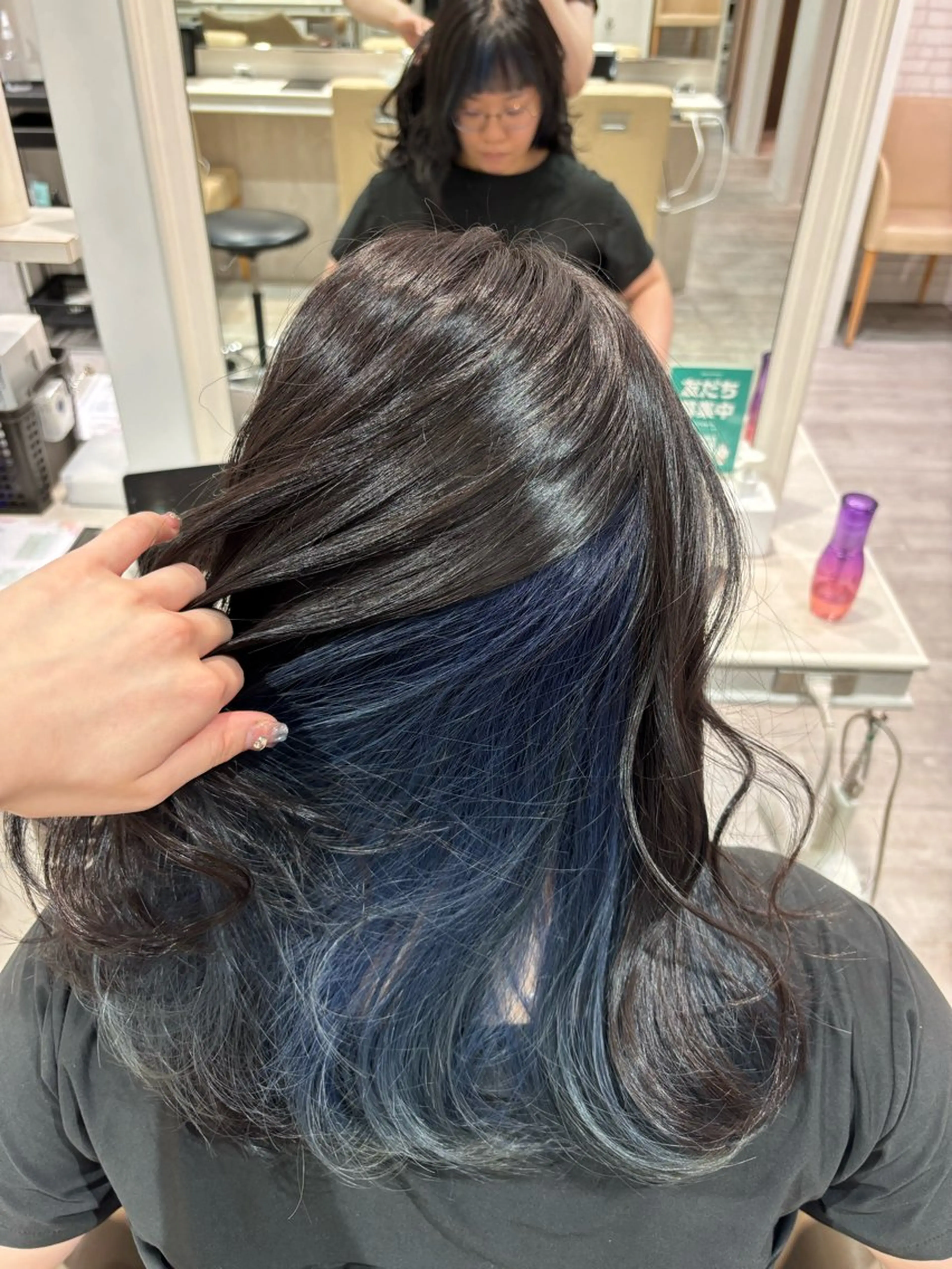 ロング カラー インナーカラー Ash本八幡 🩵ྀི菊地のヘアスタイル