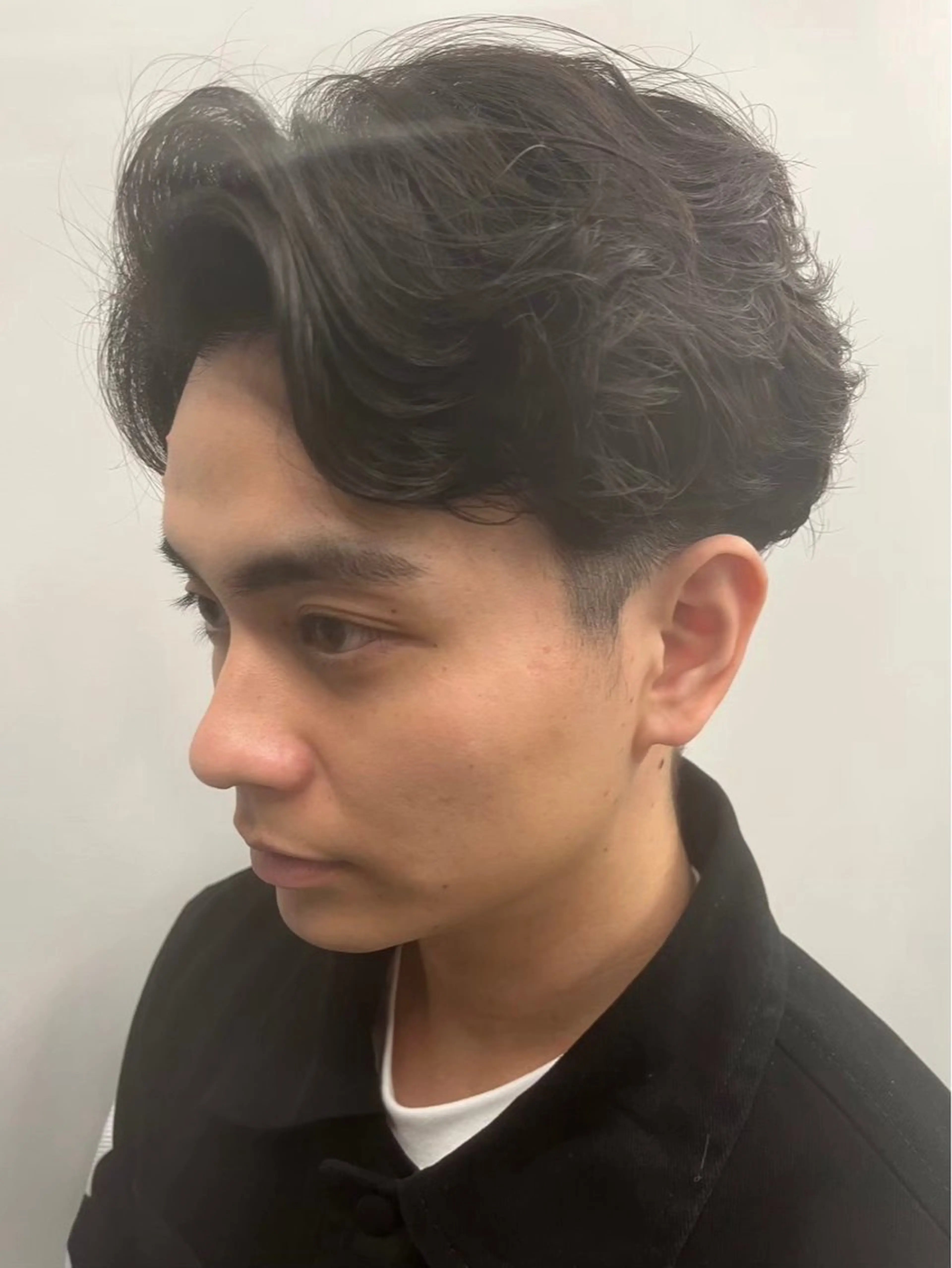 ショート パーマ メンズ カット パーマ ニュアンスパーマ/ ウルフ/ときなのヘアスタイル