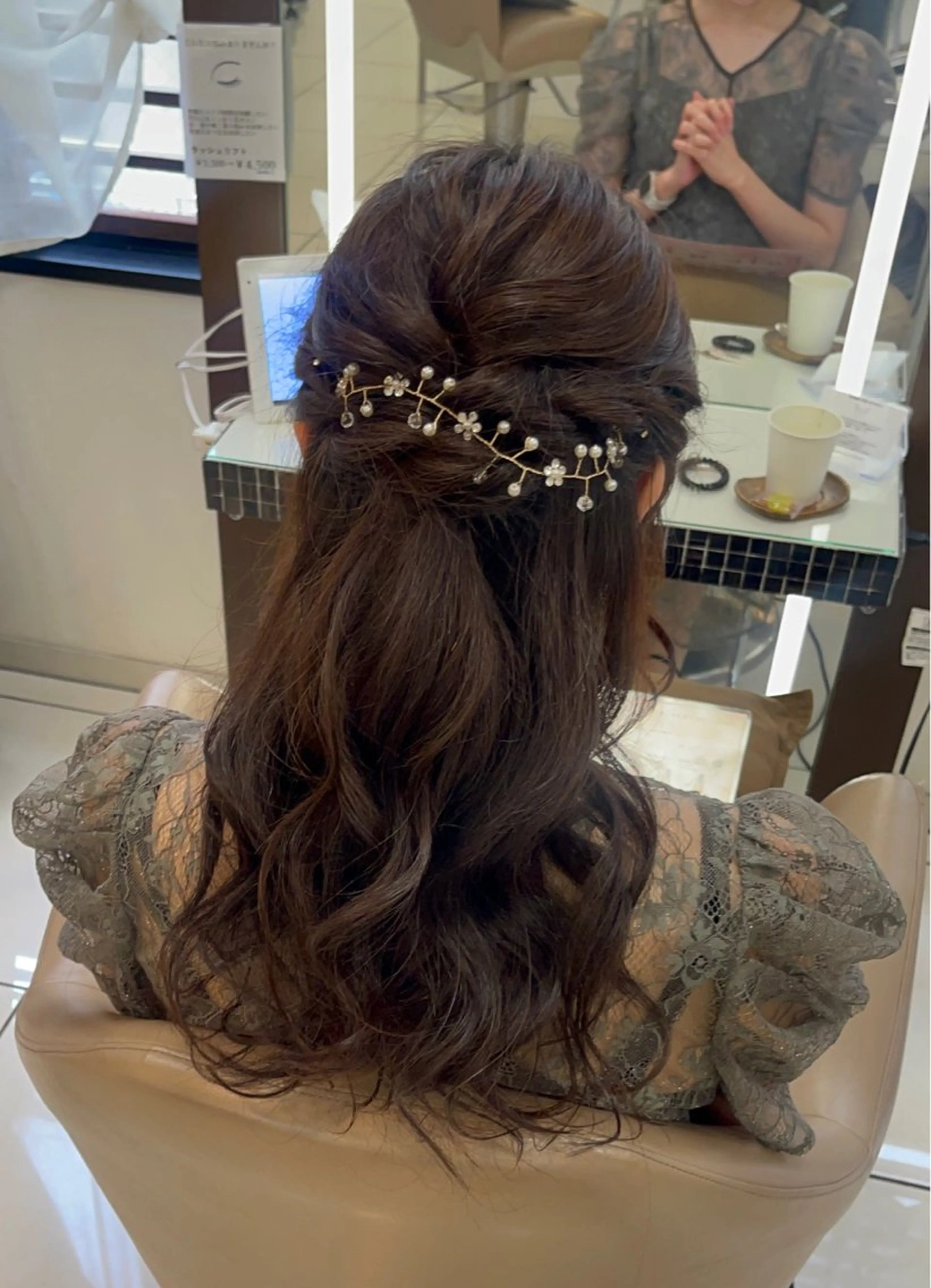 ロング ヘアセット 羽エクステ/シール エクステ/横浜駅5分のヘアスタイル