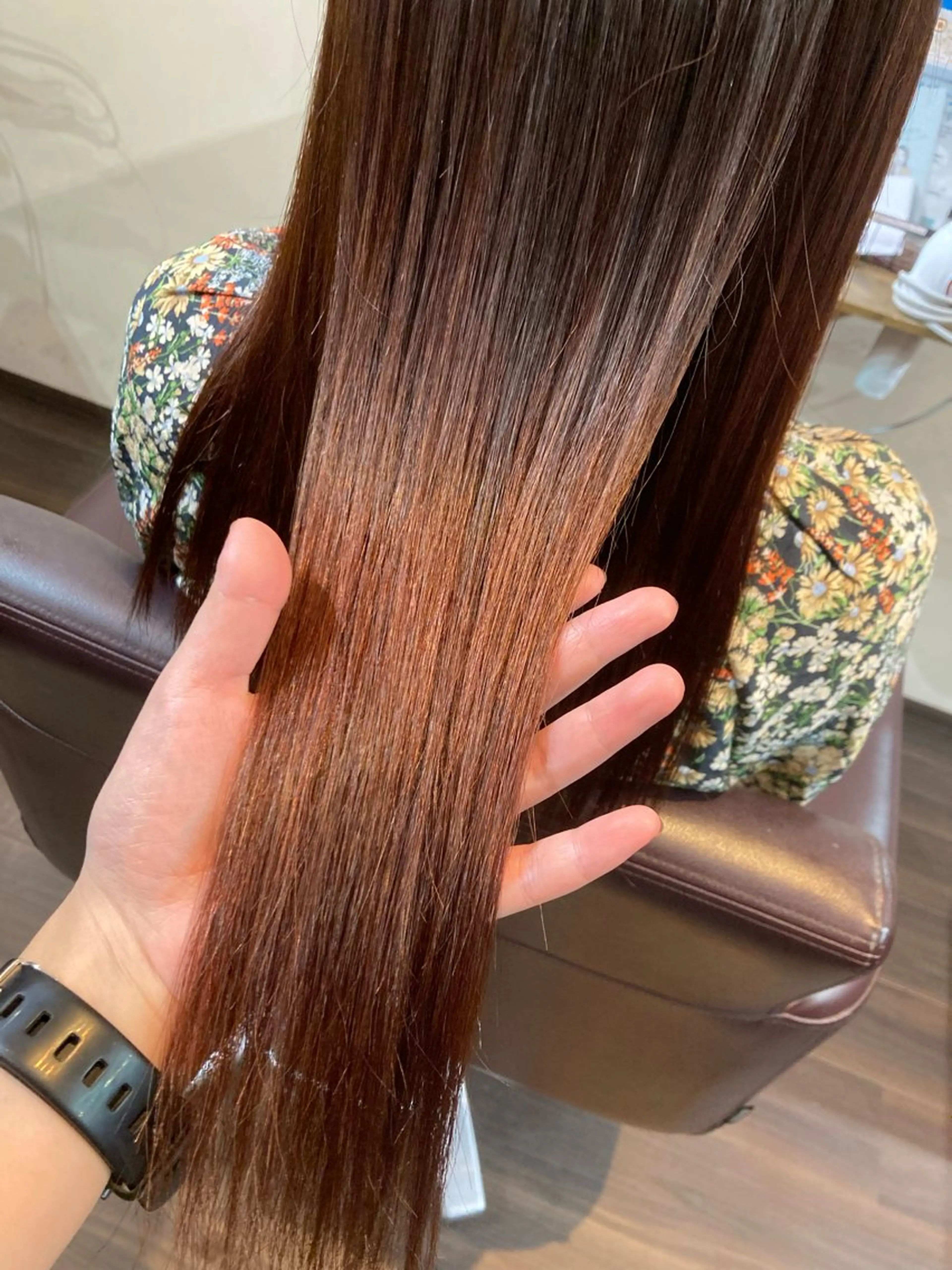 ミディアム カラー ピンクカラー ヘアカラー トリートメント セレンディピティ 奥村　瞳/髪質改善のヘアスタイル