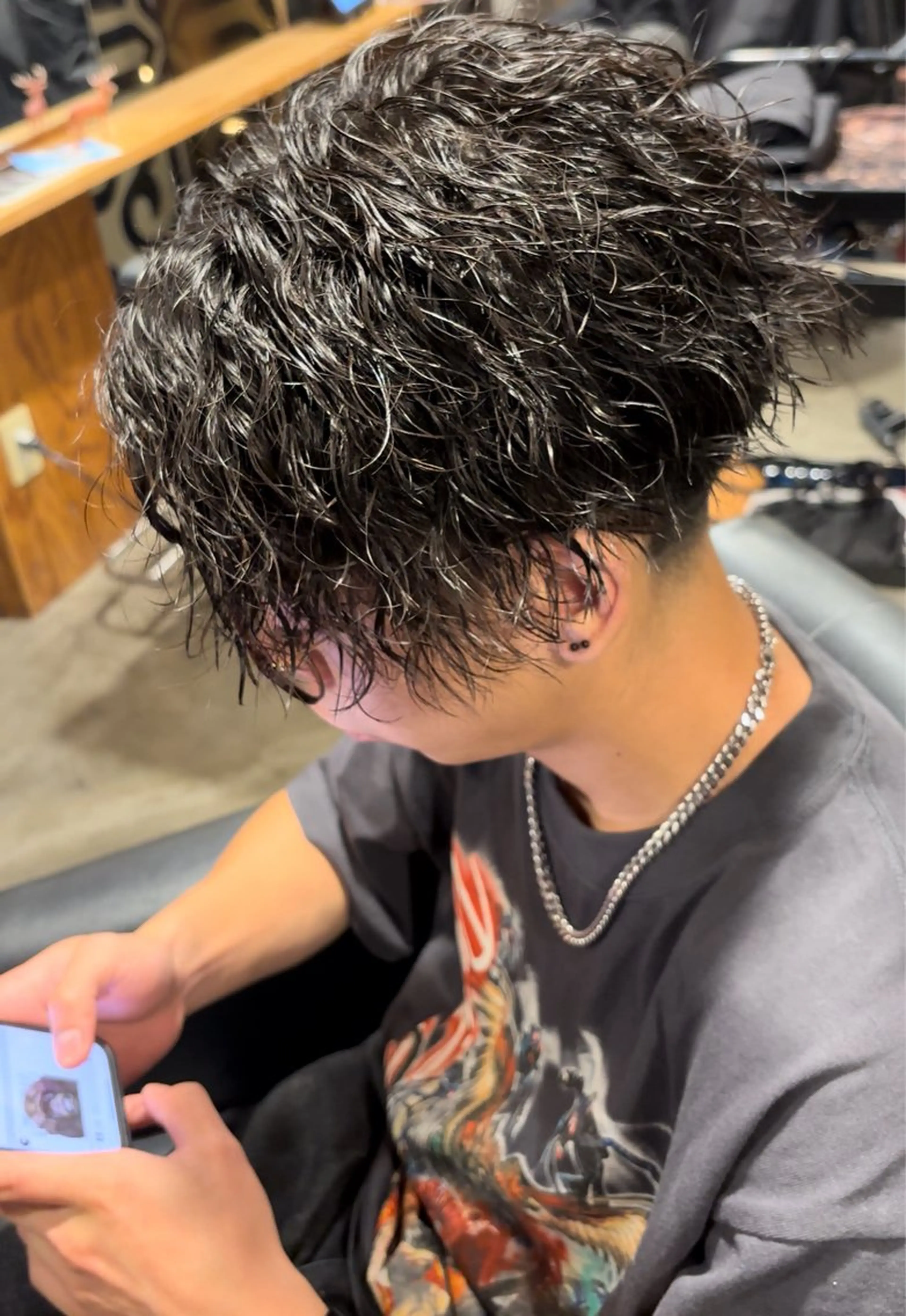 ミディアム カット パーマ 田村 丈晴/カラー/パーマのヘアスタイル