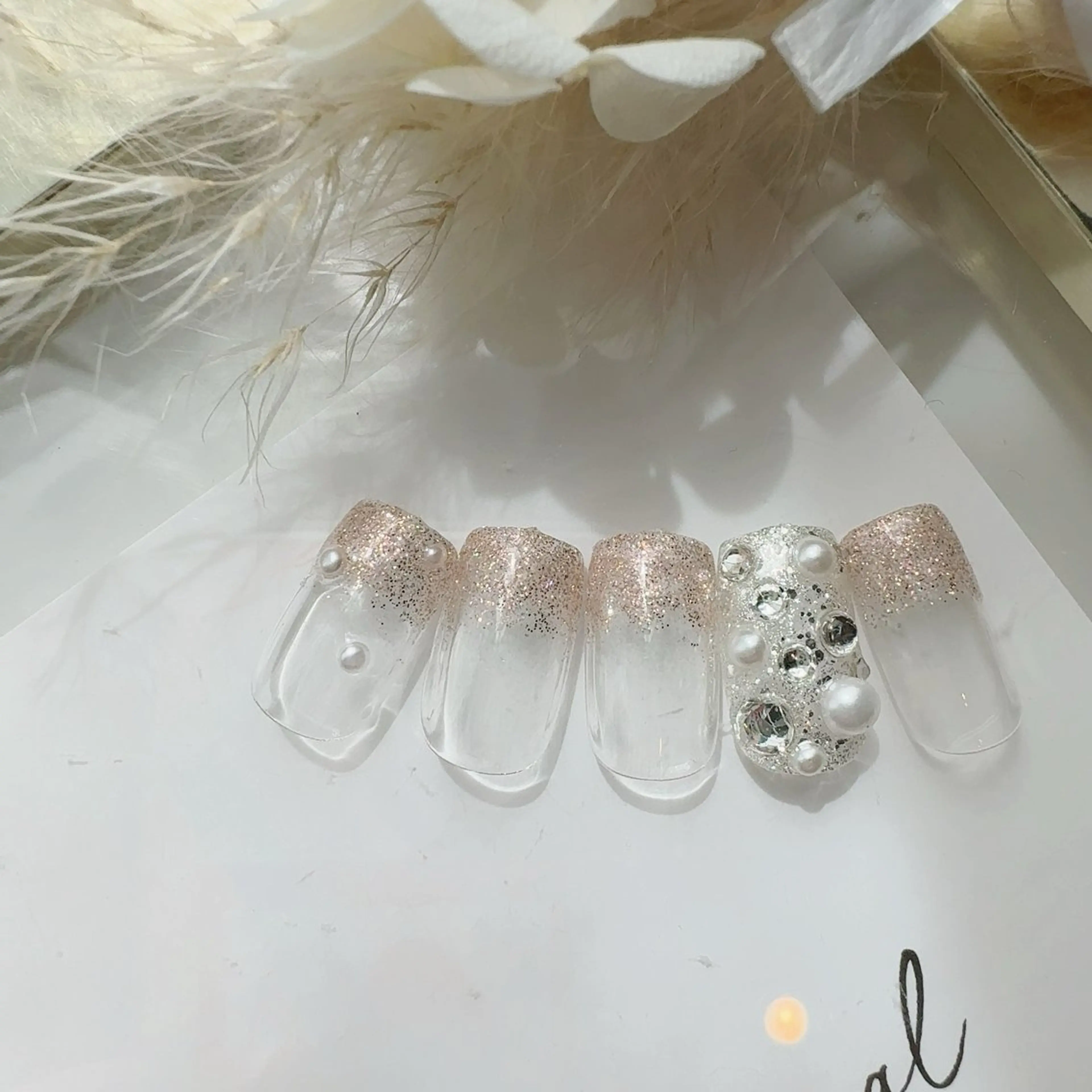 ネイル ラメ(グリッター) BonheurDeux所属・Bonheur LINAのネイルデザイン