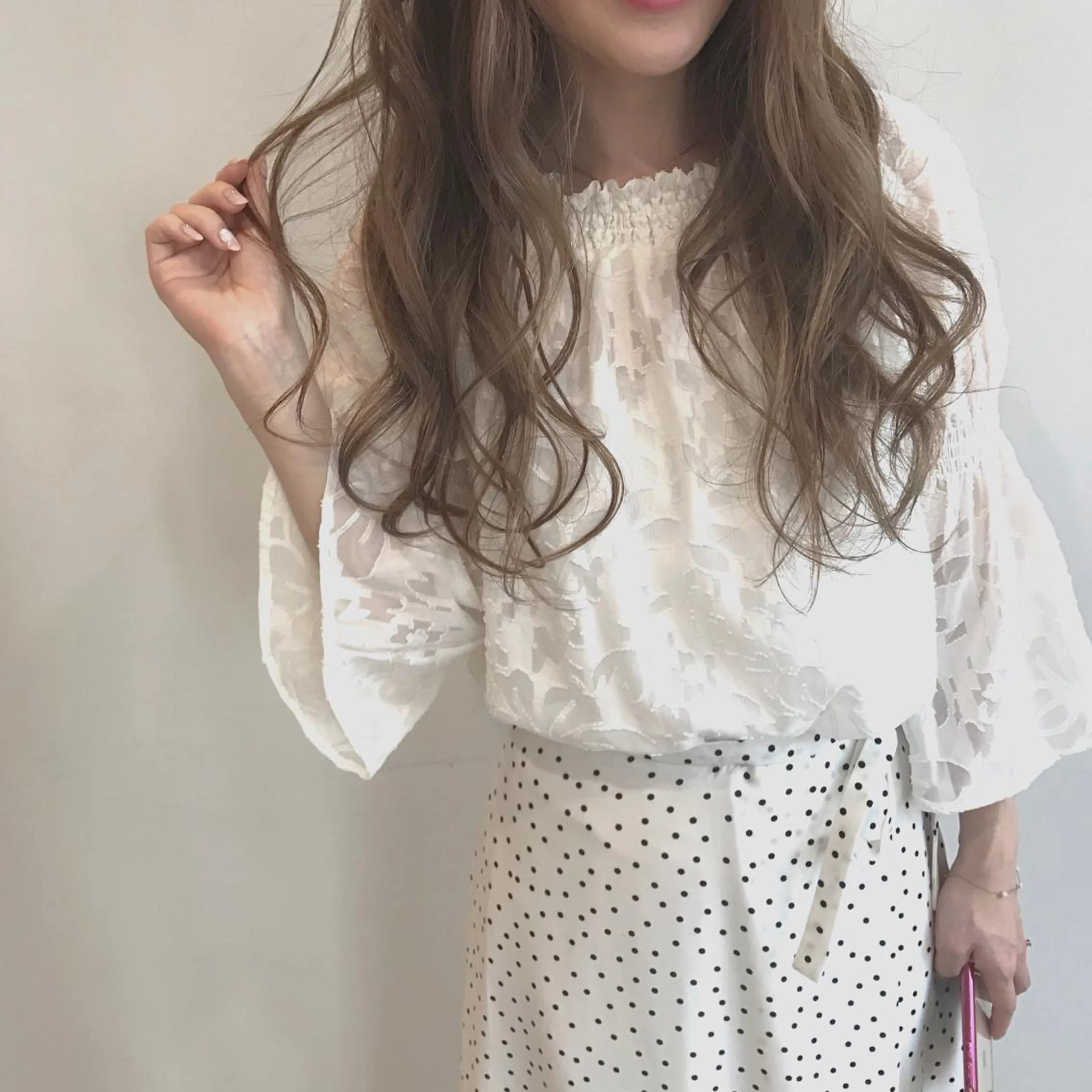 ロング ハイライト カット ヘアカラー トリートメント unir(ユニル)所属・髪質改善特化/心斎橋 .新町/藤本恭久のヘアスタイル