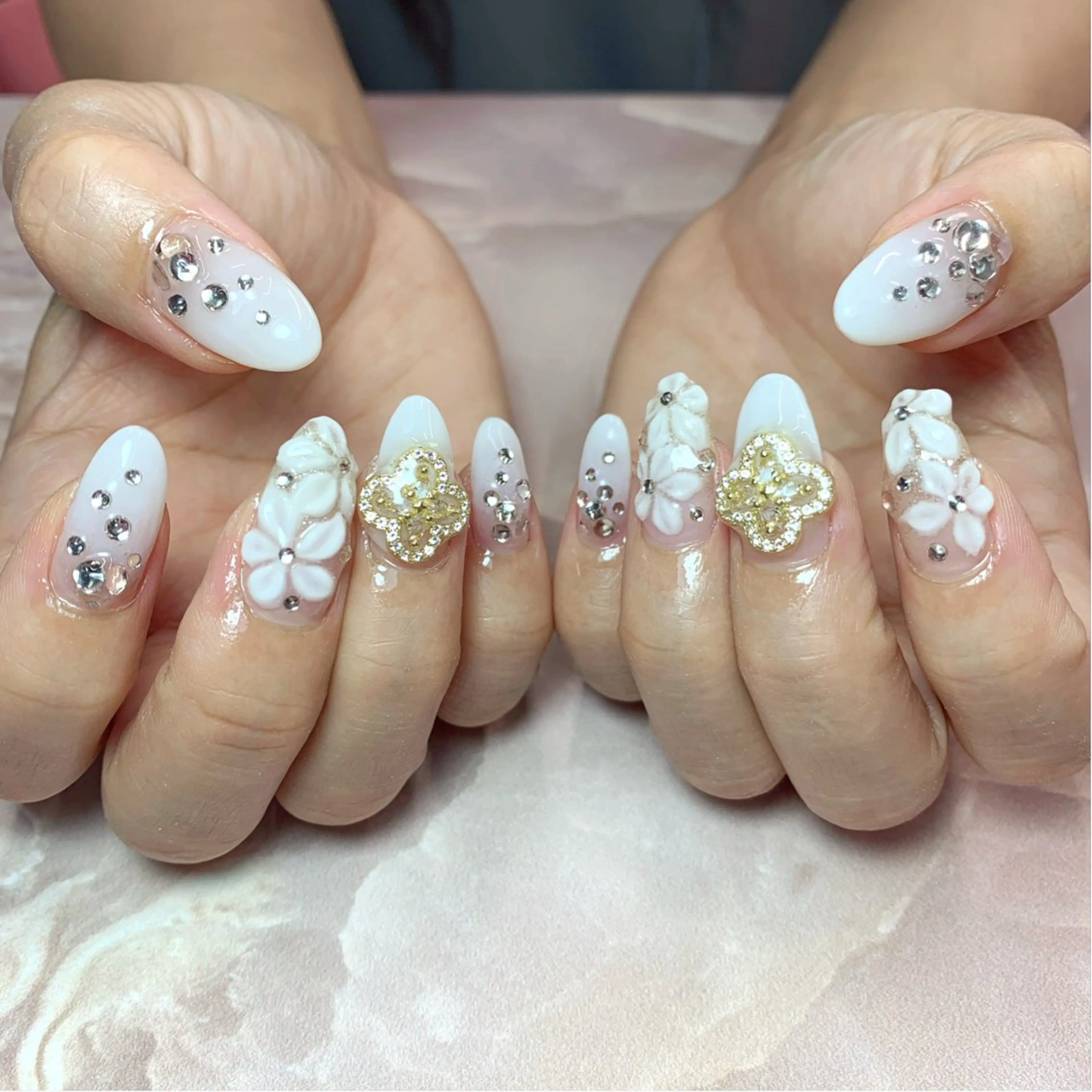 ネイル ハンドネイル Rose Glass 高蔵寺店のネイルデザイン