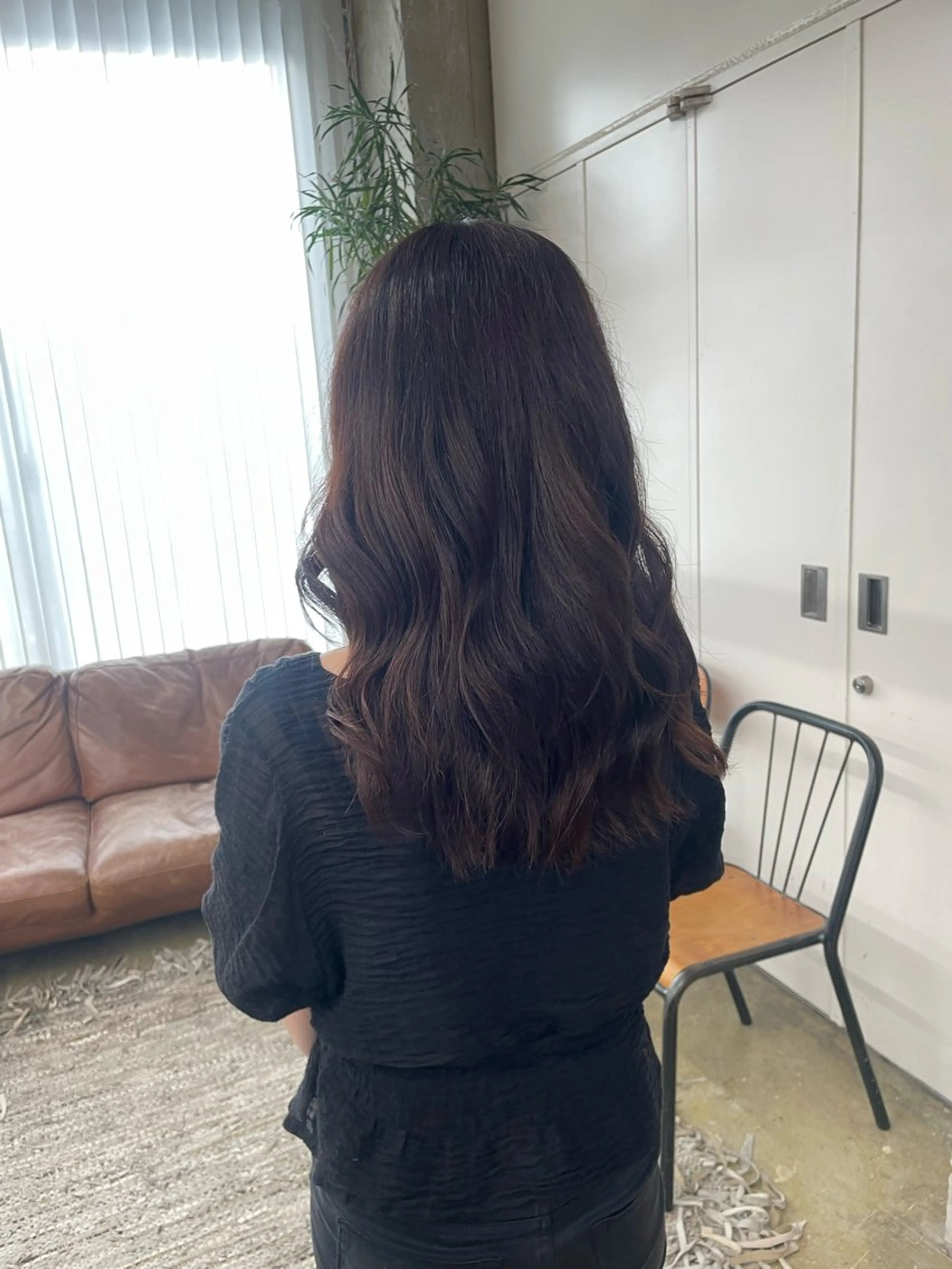 ★コテ巻き風★デジタルパーマ+カットの写真