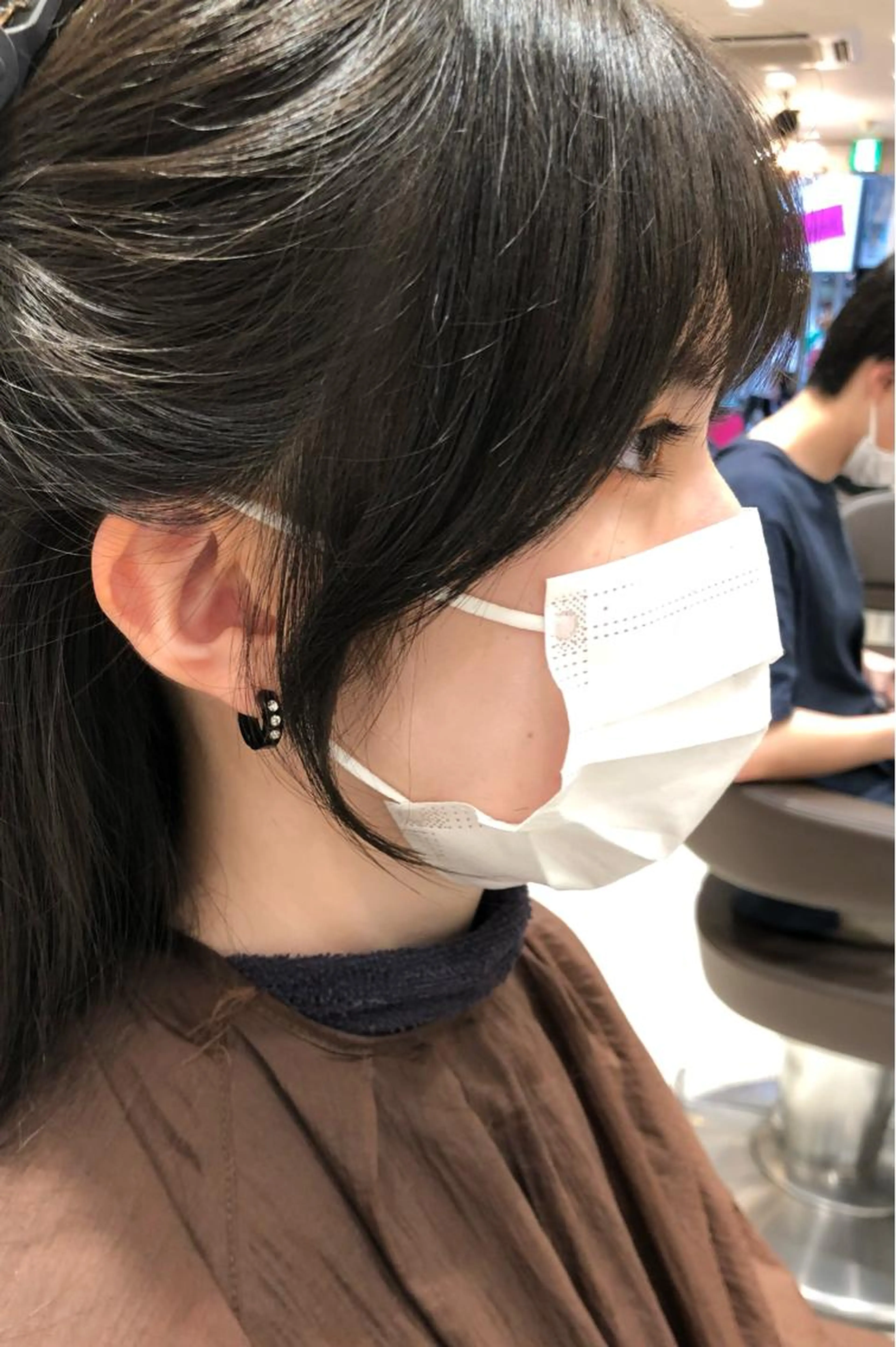 結んでも可愛い✨　韓国風カット🇰🇷の写真