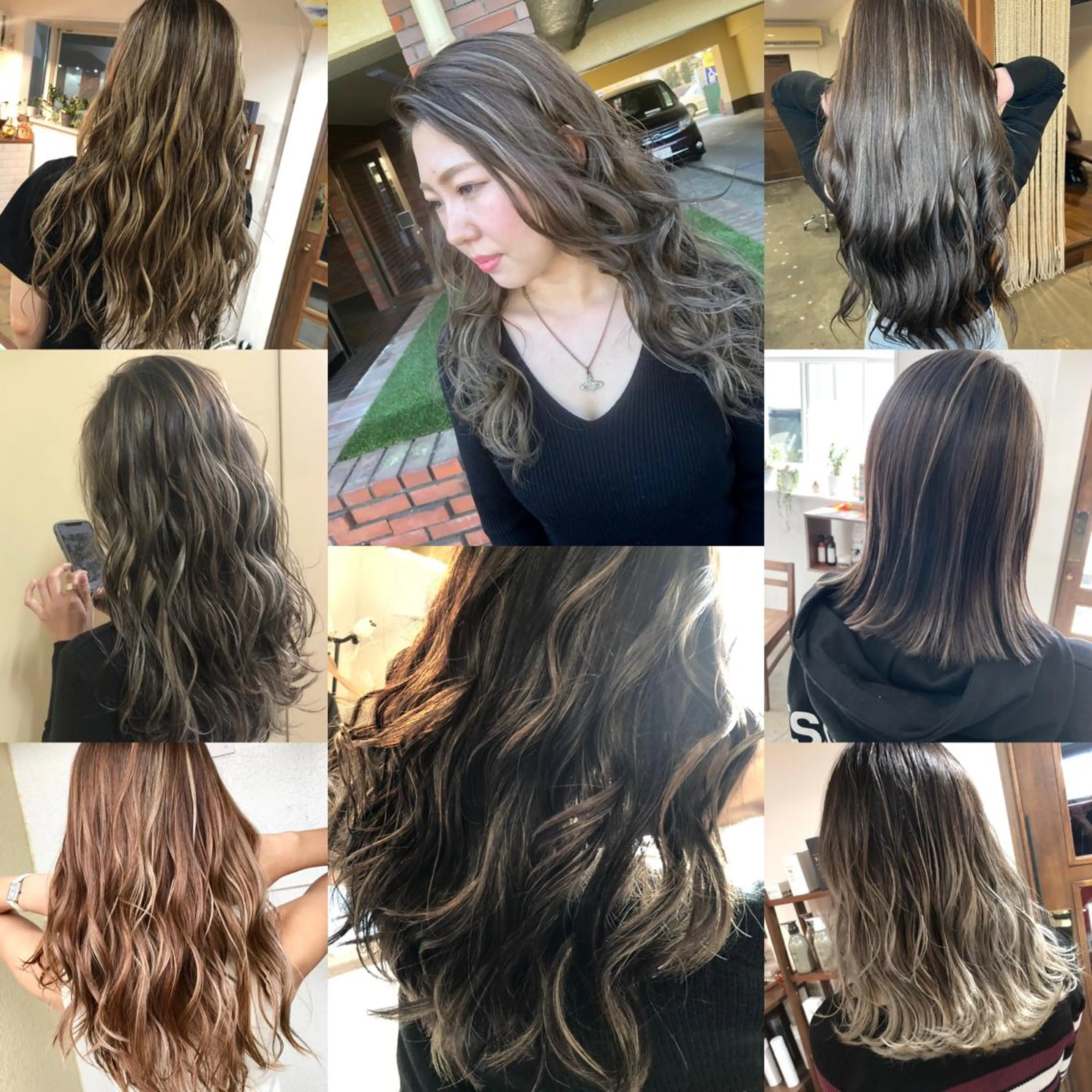 ロング カラー ヘアカラー レイヤーカット匠 イソザキノリユキのヘアスタイル