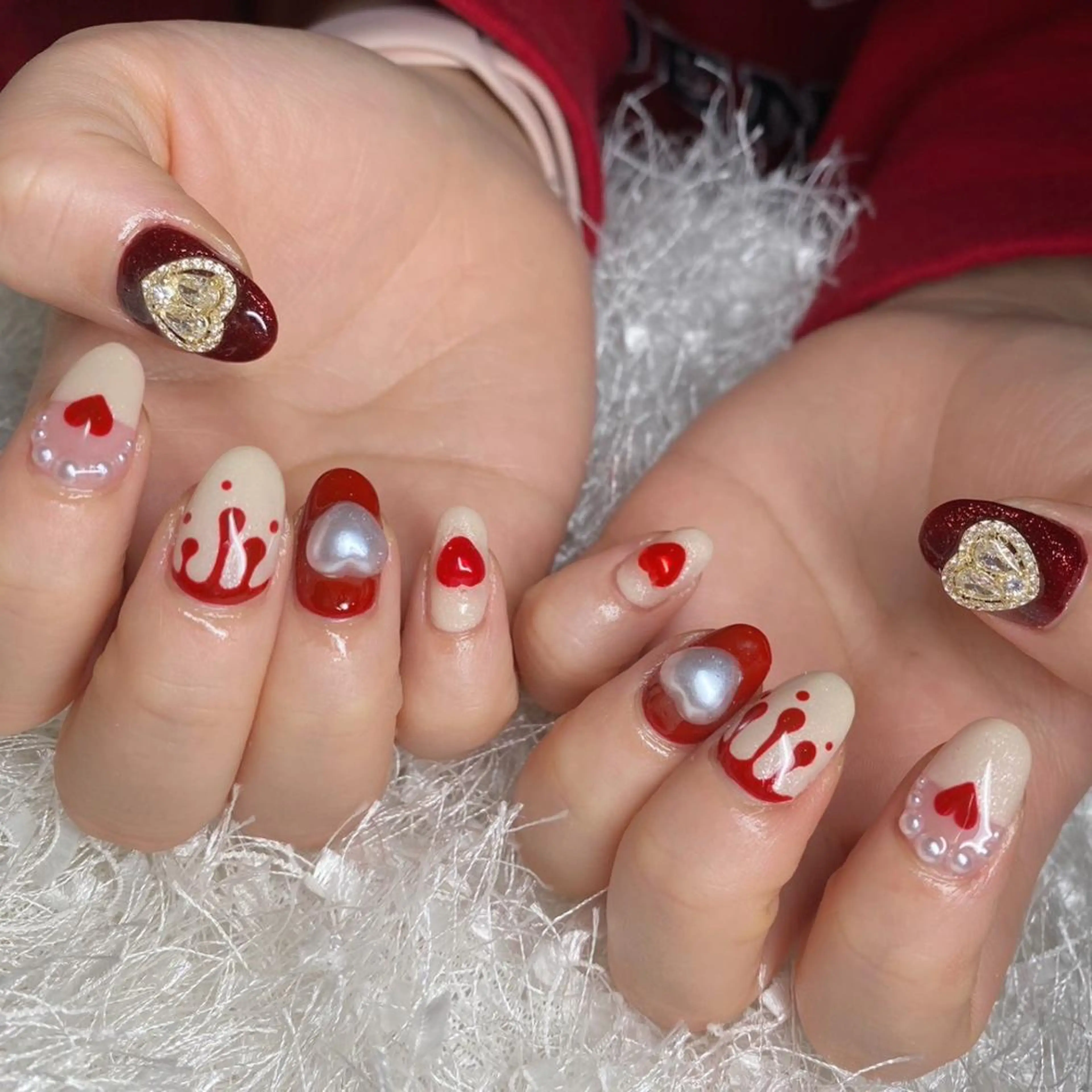 ネイル 長さ出し フレンチネイル ジェルネイル グラデーション 韓国ネイル ハンドネイル Nail&eye Belire 新宿のネイルデザイン