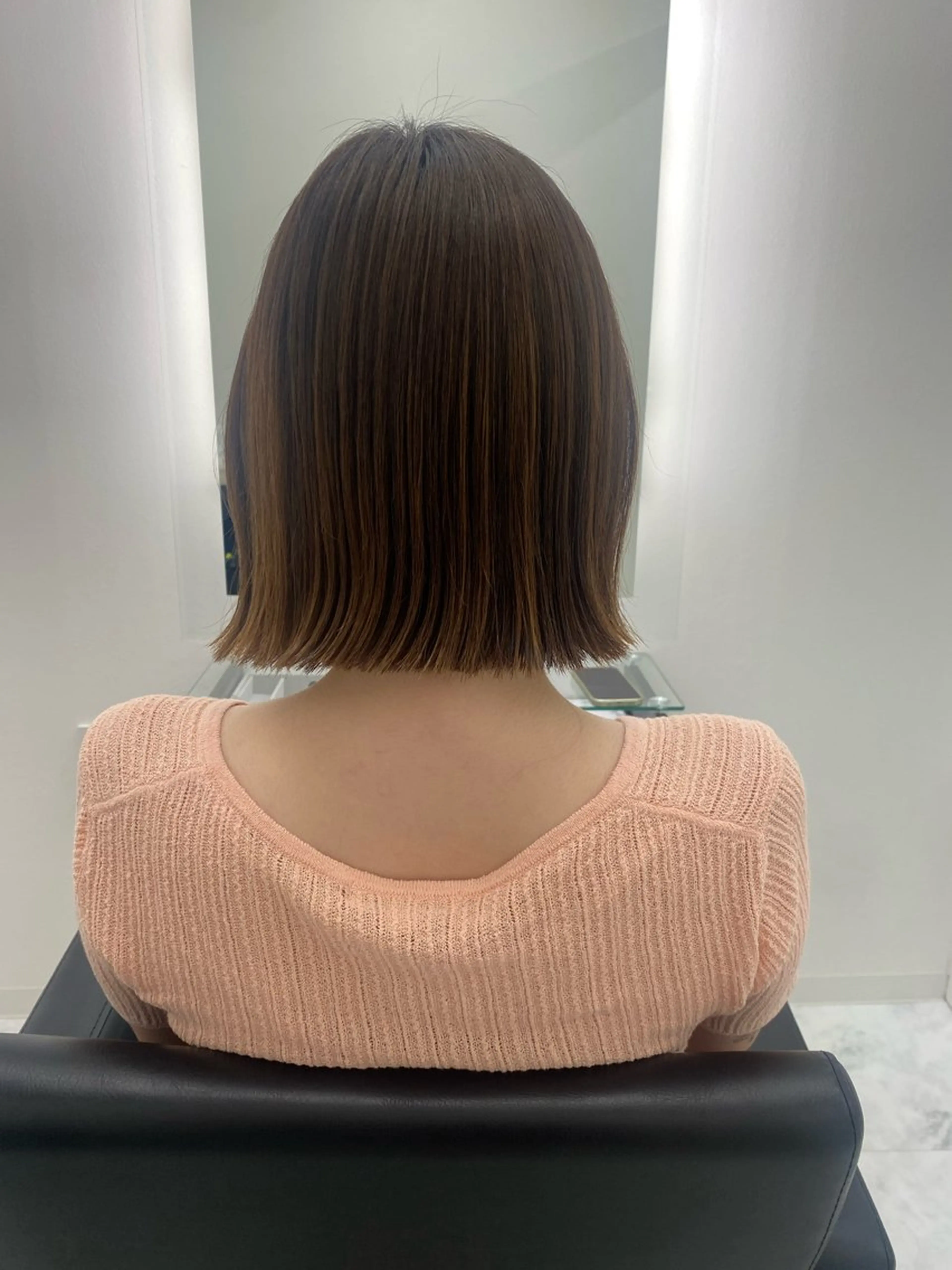 ミディアム 切りっぱなしボブ ボブ 髪質改善サロン🫧 セキチサトのヘアスタイル