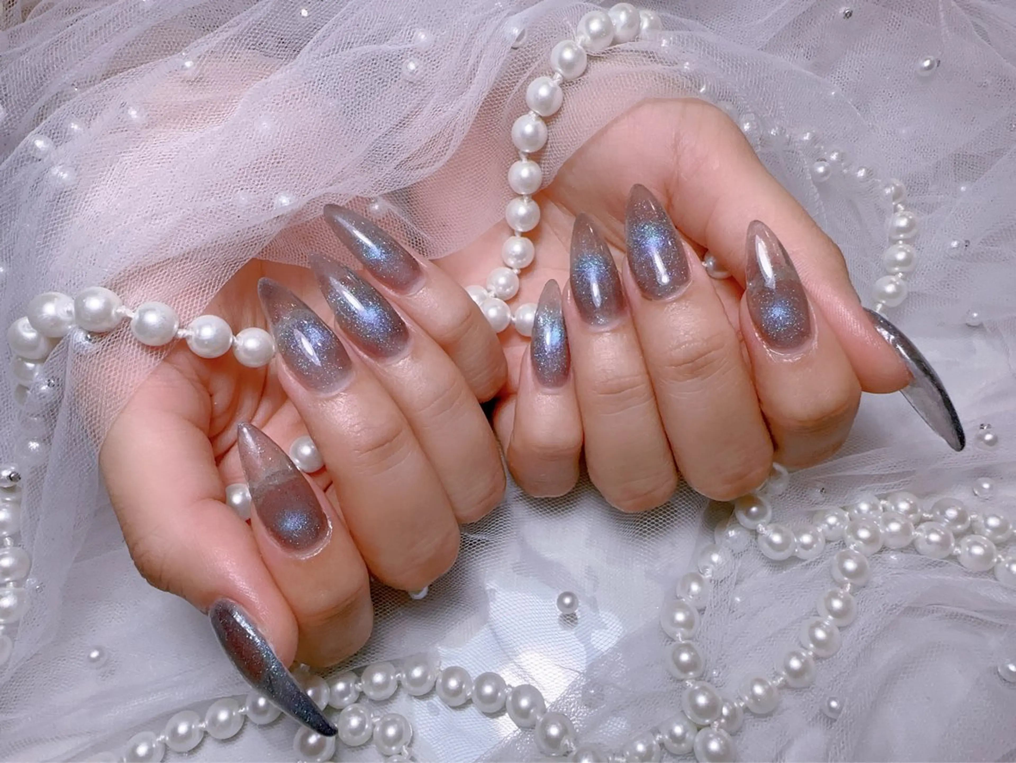 ネイル 長さ出し マグネットネイル ネイルチップ You&Me Miyuのネイルデザイン