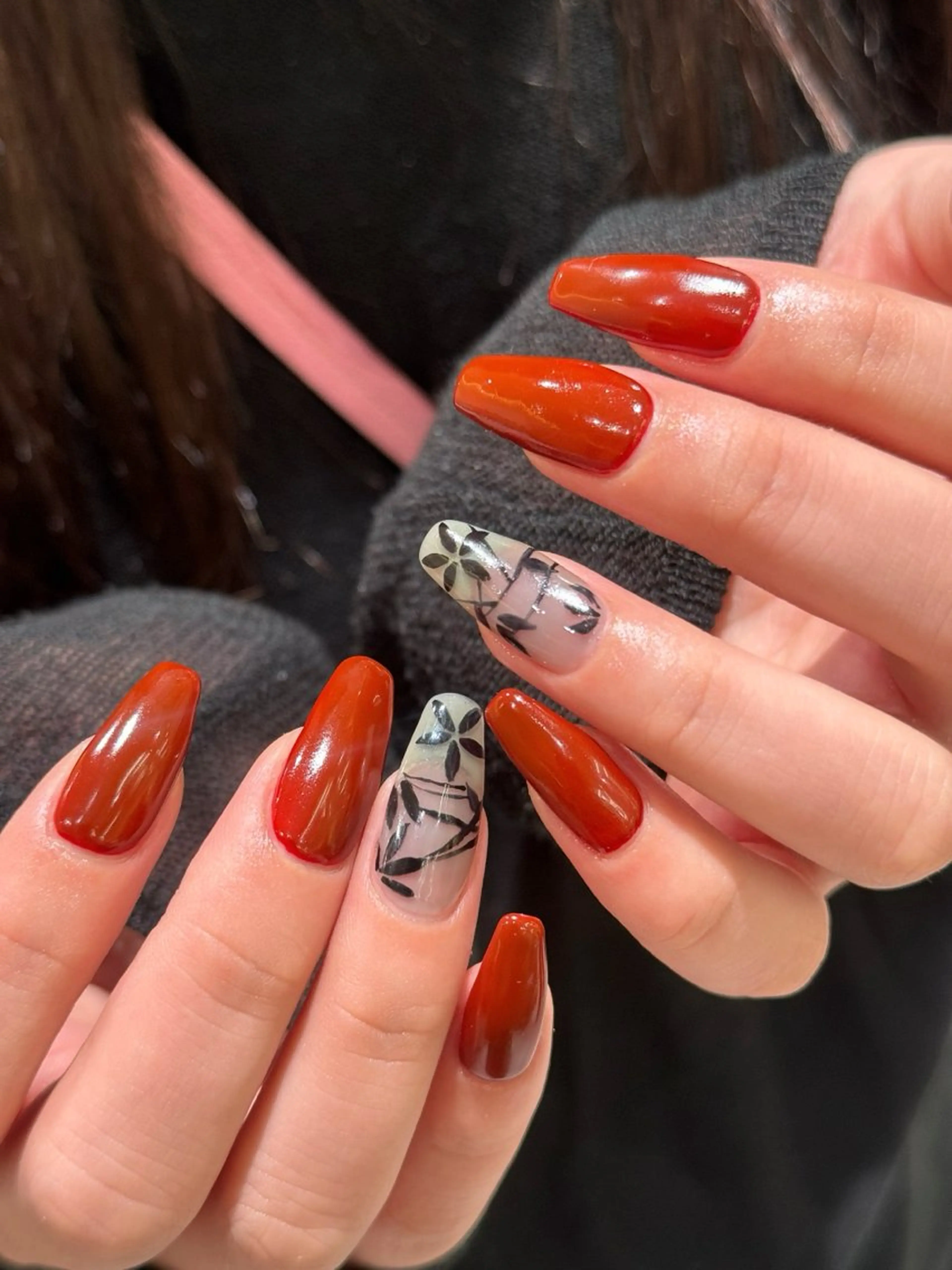 ネイル ハンドネイル なぽ ❤︎ y2k/韓国nailのネイルデザイン