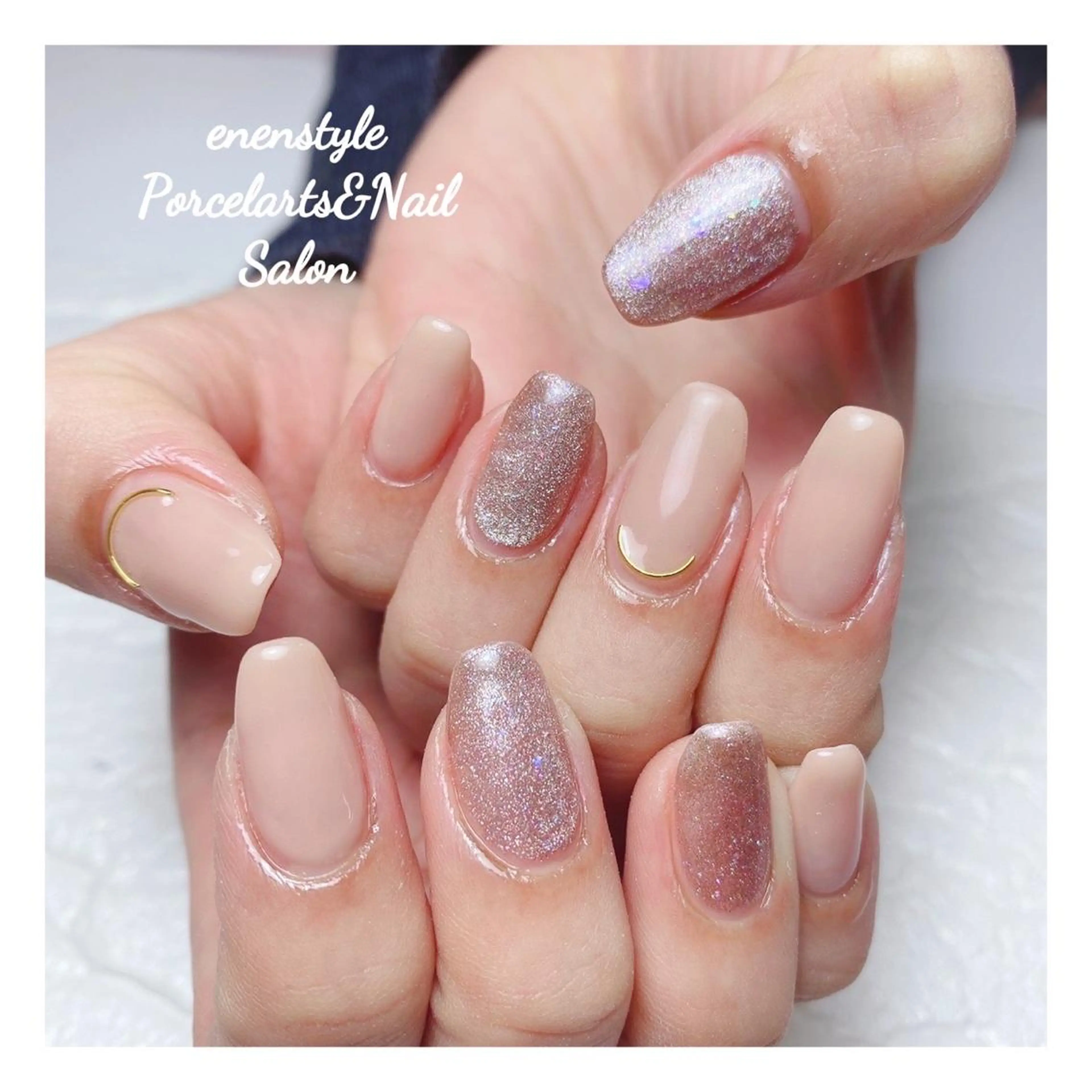 ミディアム ネイル 👑enen style👑のネイルデザイン