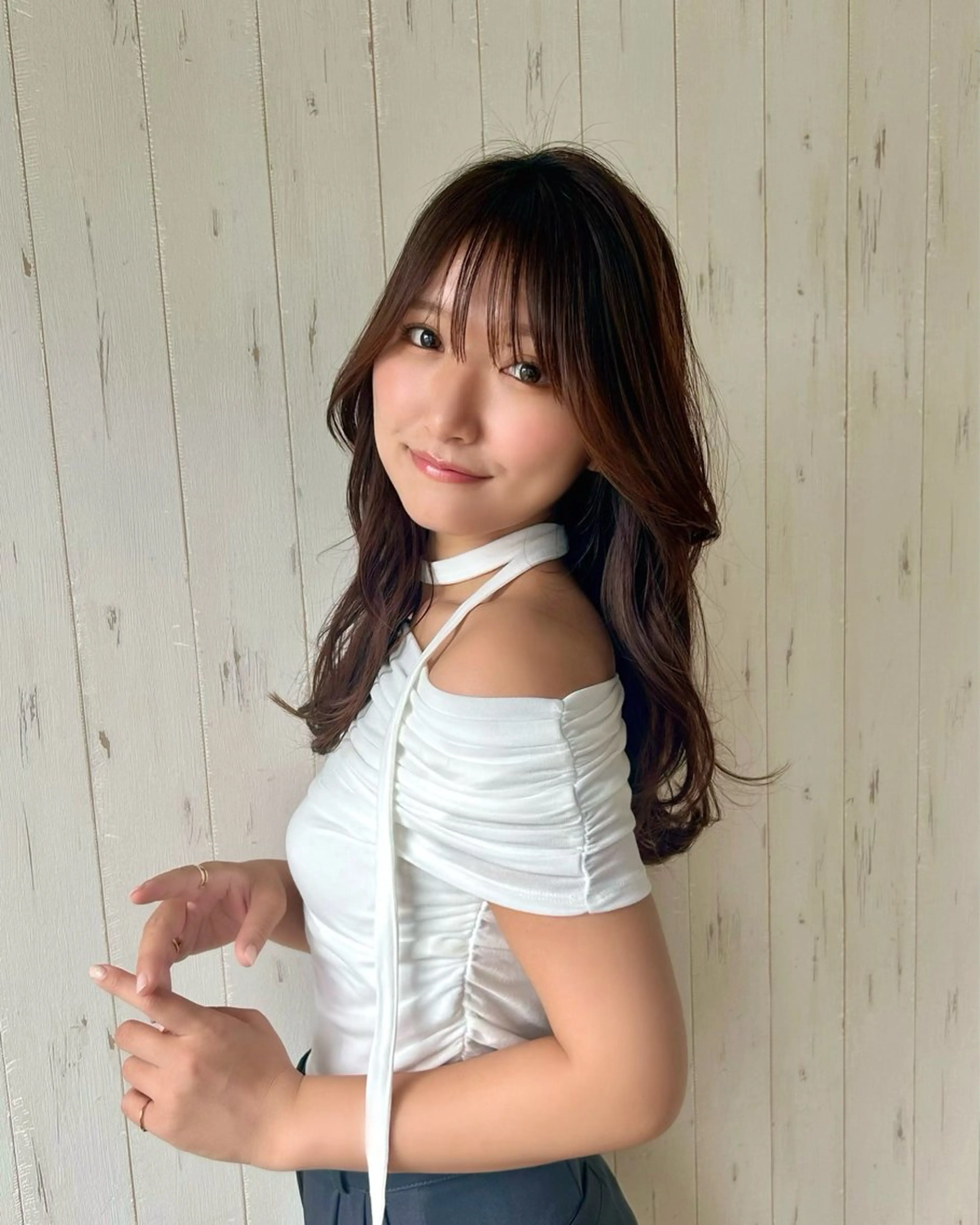 ロング カラー ベージュカラー ブリーチ ブラウンカラー ナチュラルブラウン ブリーチなしカラー カット ヘアカラー トリートメント 美髪矯正/ 伊藤 更のヘアスタイル