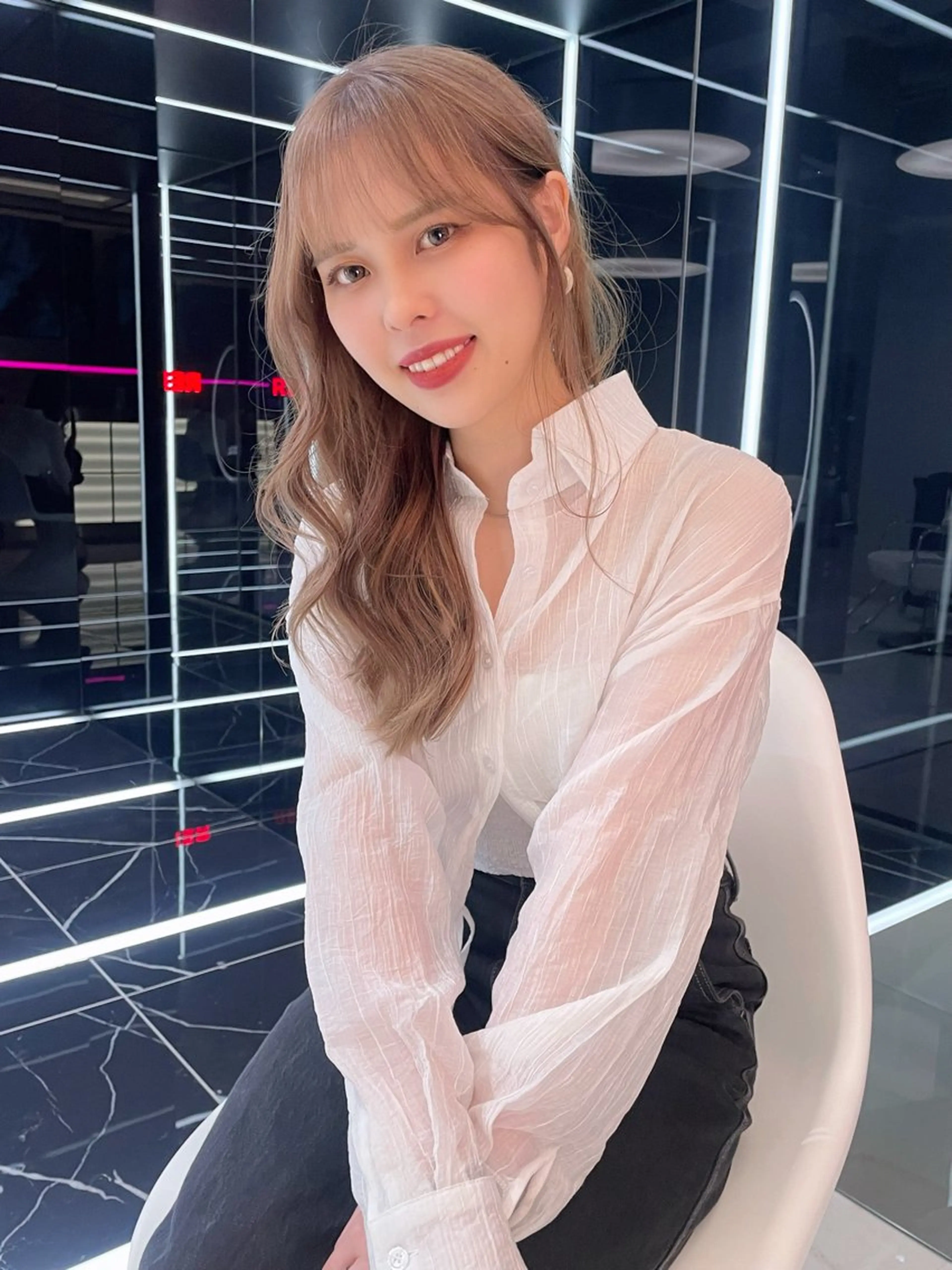 ロング REDEAL SHIBUYA所属・maya/レイヤー カット/ミインパーマのヘアスタイル