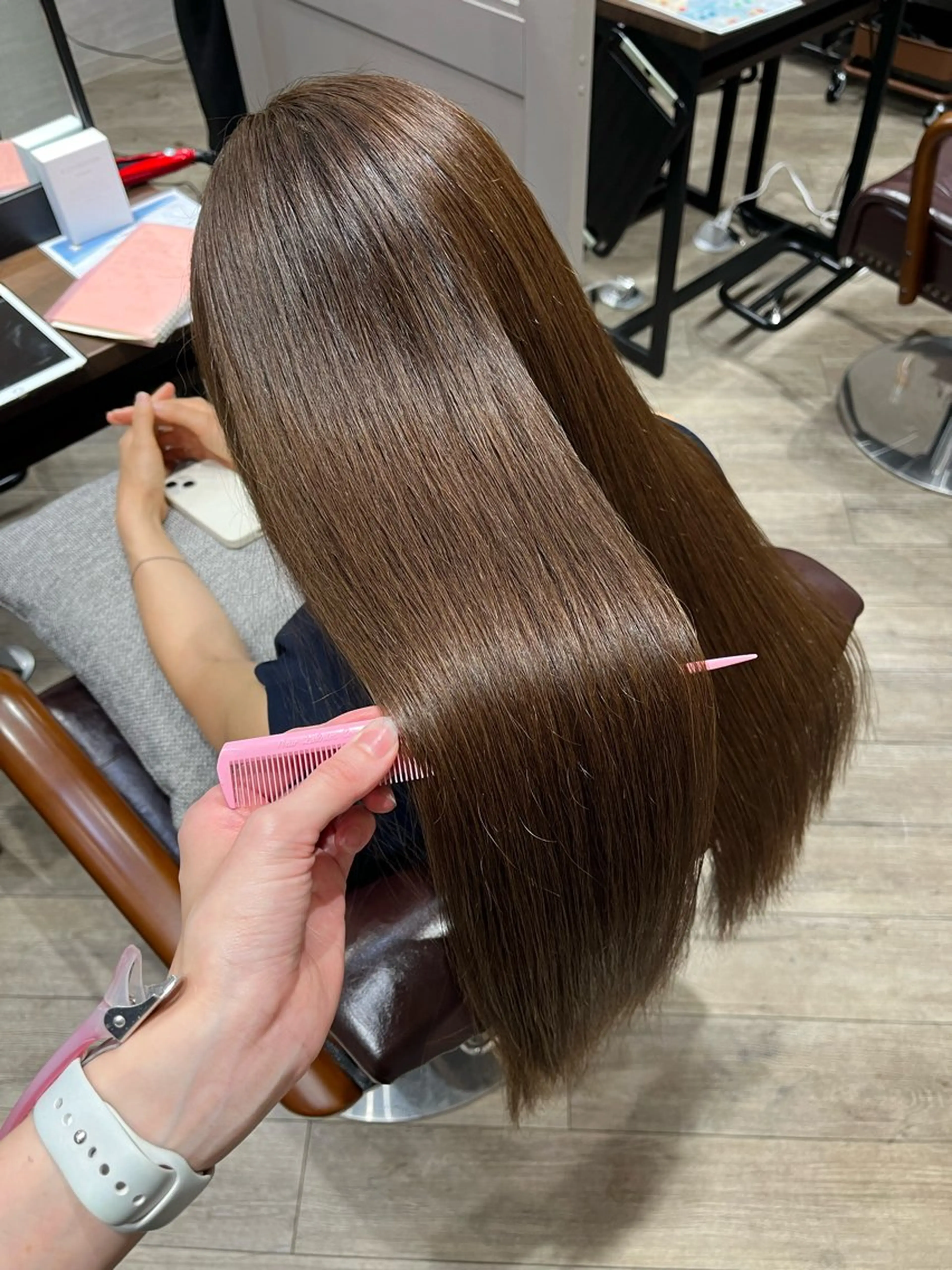 ロング カラー カット ヘアカラー トリートメント 🫧ぷる艶カラー🫧 Yuubi🦩のヘアスタイル