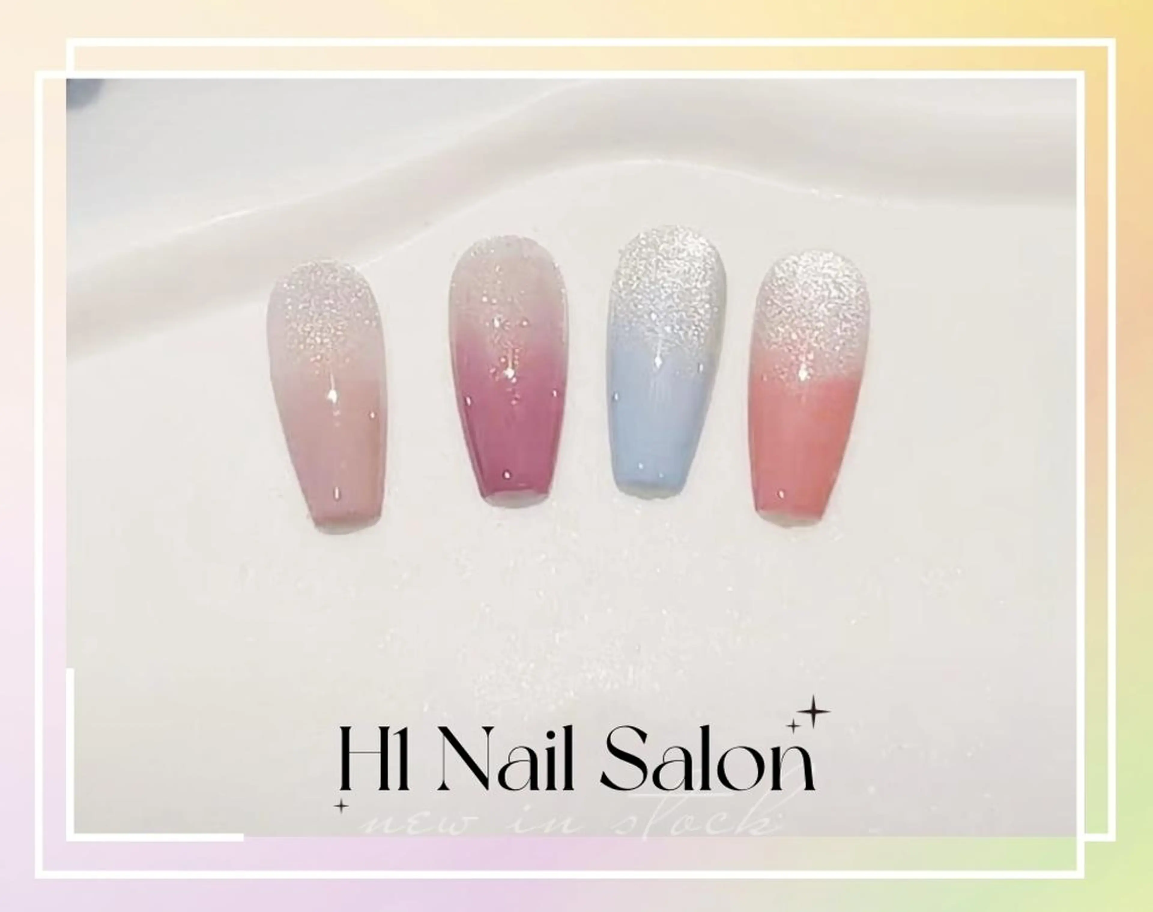 ミディアム Dioneネイル リリのネイルデザイン