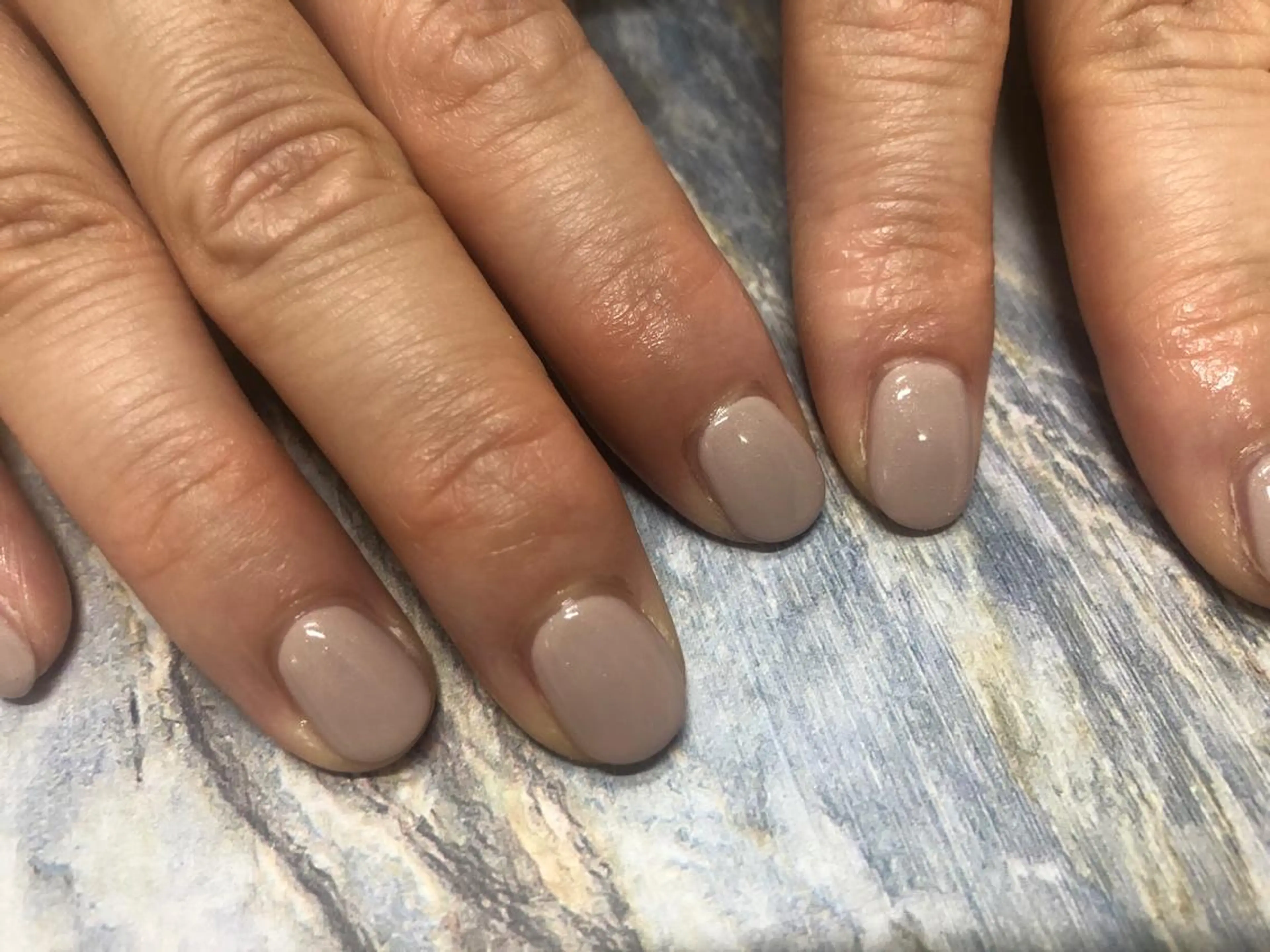 ネイル ワンカラーネイル ピンク ピンクベージュ ハンドネイル Mogu nail 二子玉川のネイルデザイン