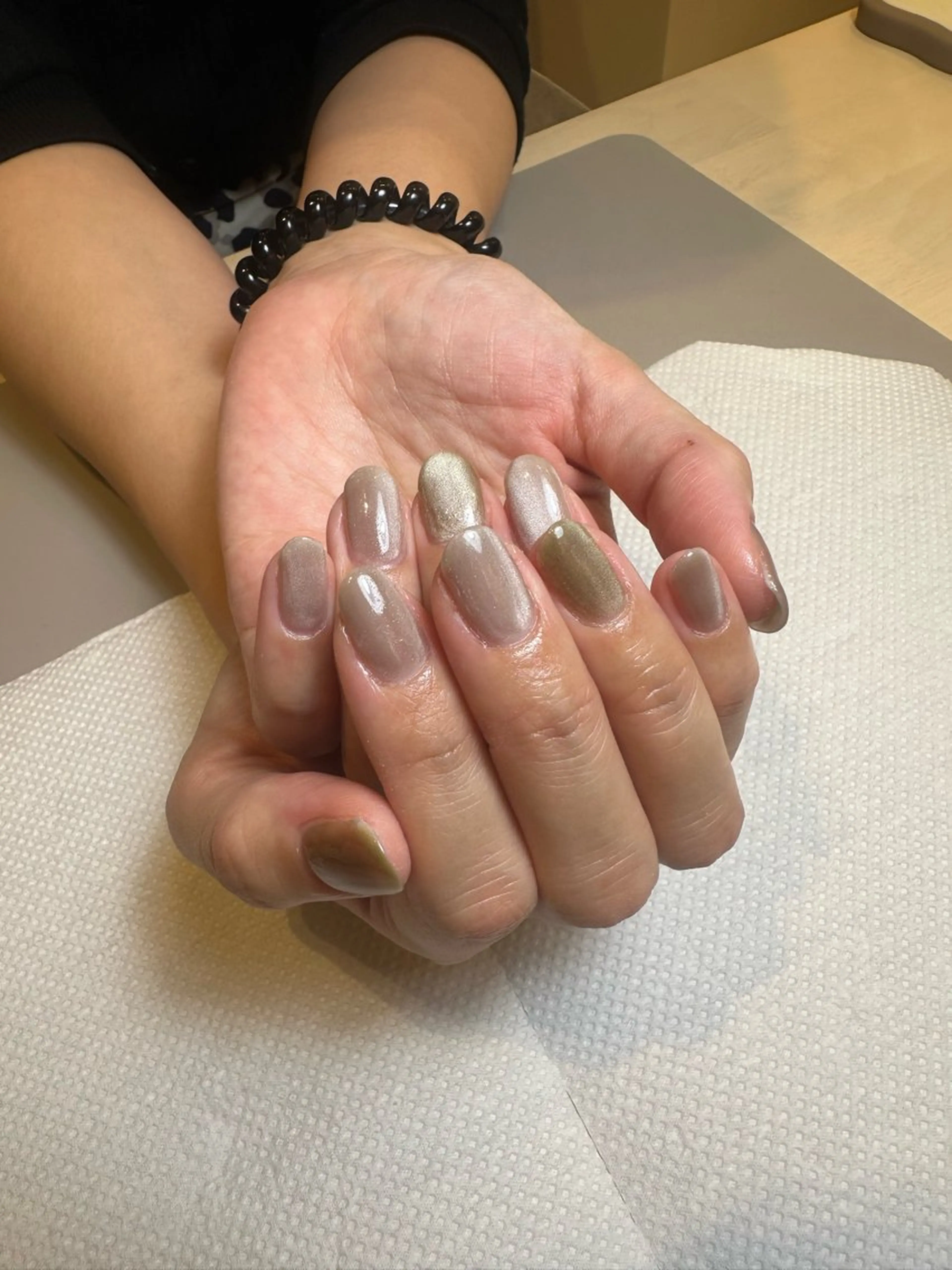ネイル フラッシュネイル マグネットネイル ワンカラーネイル As nailのネイルデザイン
