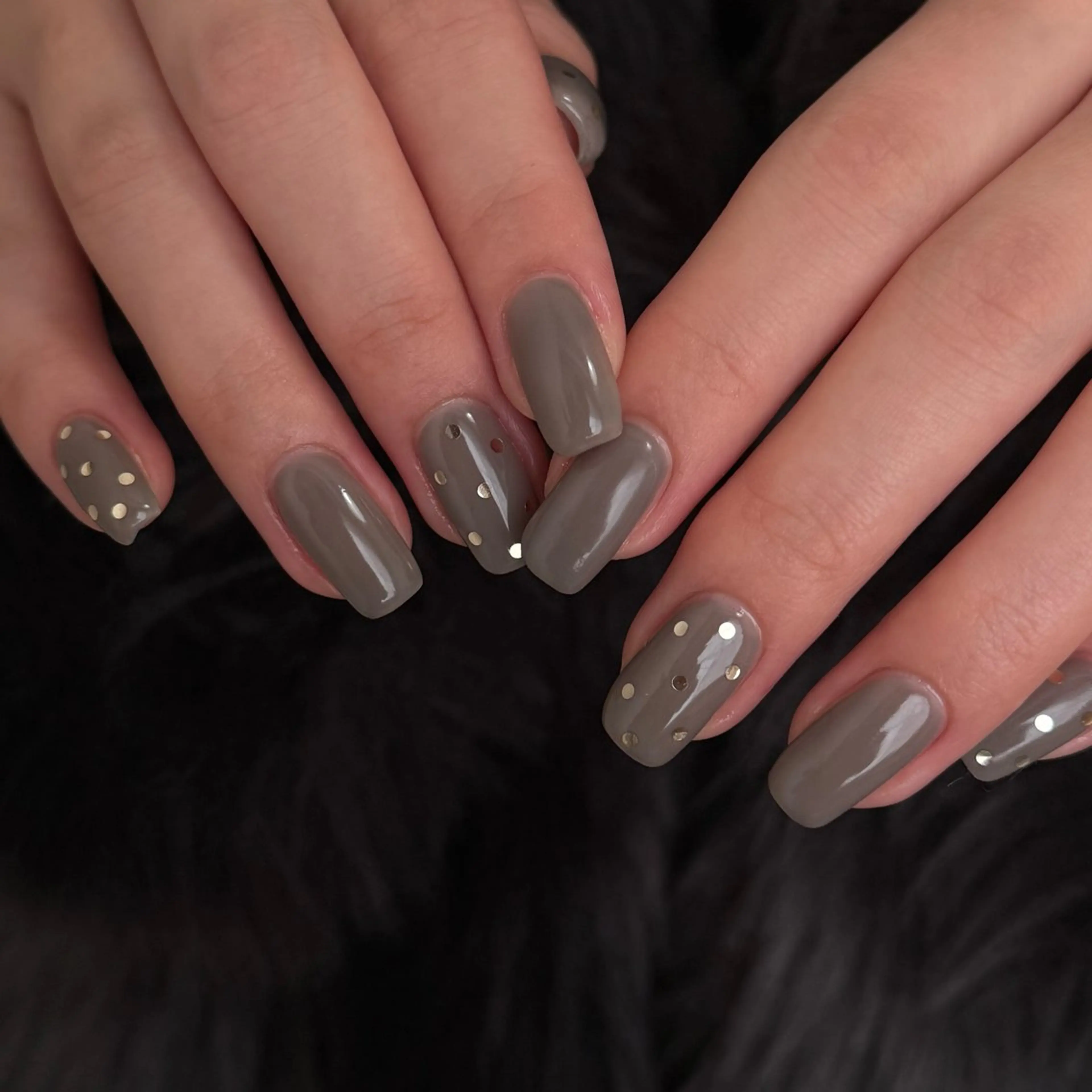 ネイル ドット シンプルネイル ハンドネイル Black sheep.所属・Fujimori .のネイルデザイン