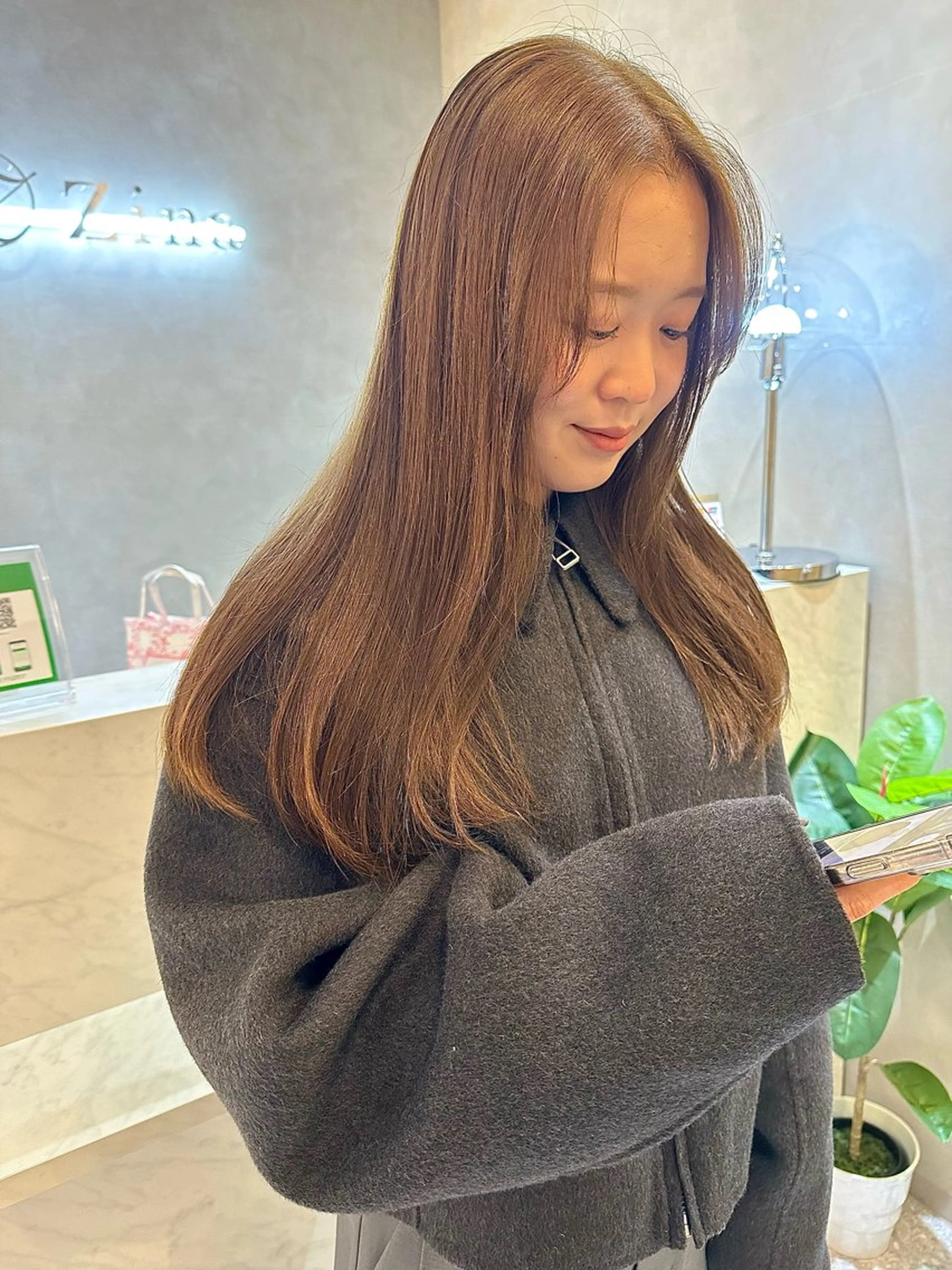 ロング カラー ベージュカラー ブラウンカラー ブラウンベージュ ヘアカラー トリートメント レイヤー/ボブ/ 顔周り/yukinaのヘアスタイル