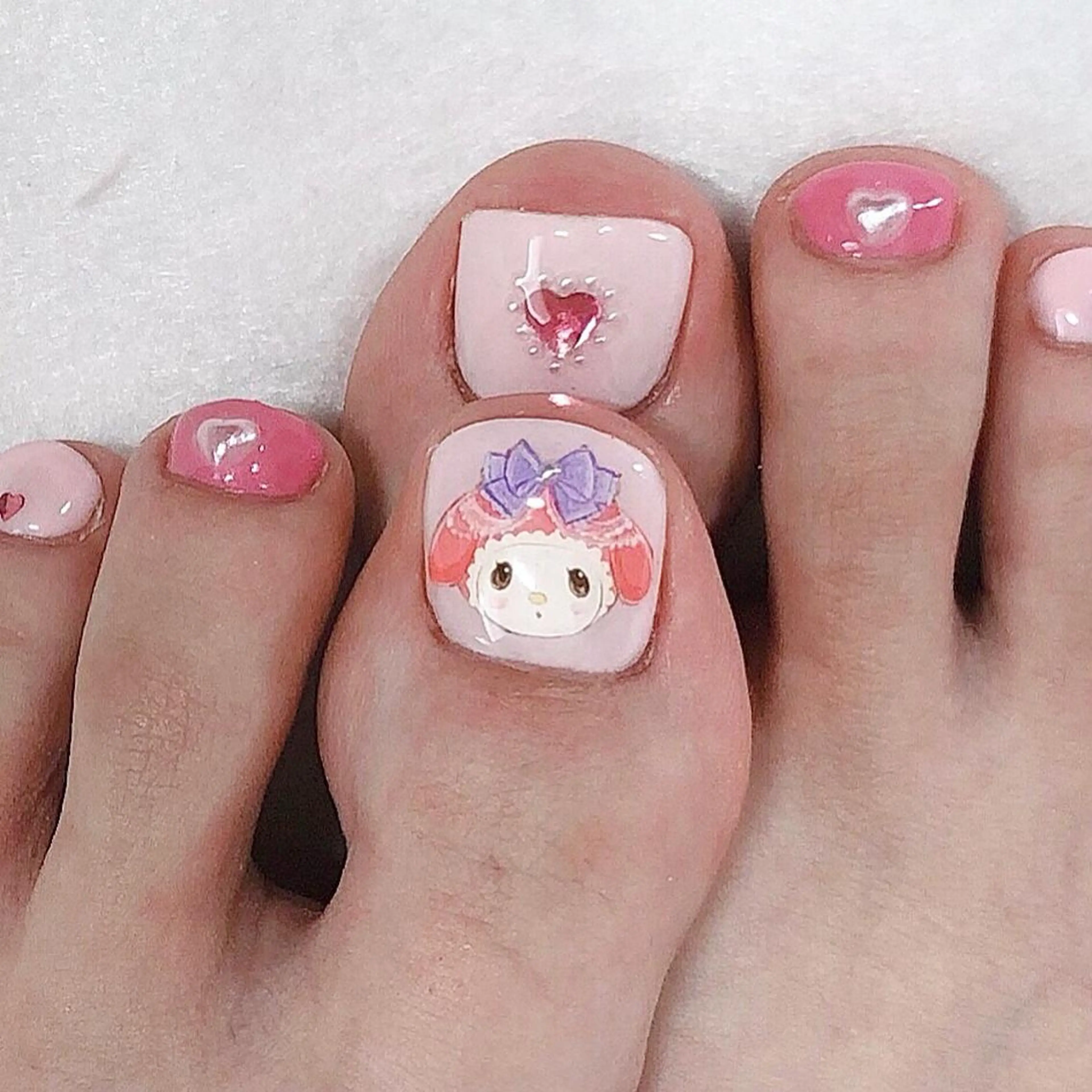 ネイル フットネイル ジェルネイル シンプルネイル 東 千夏のネイルデザイン