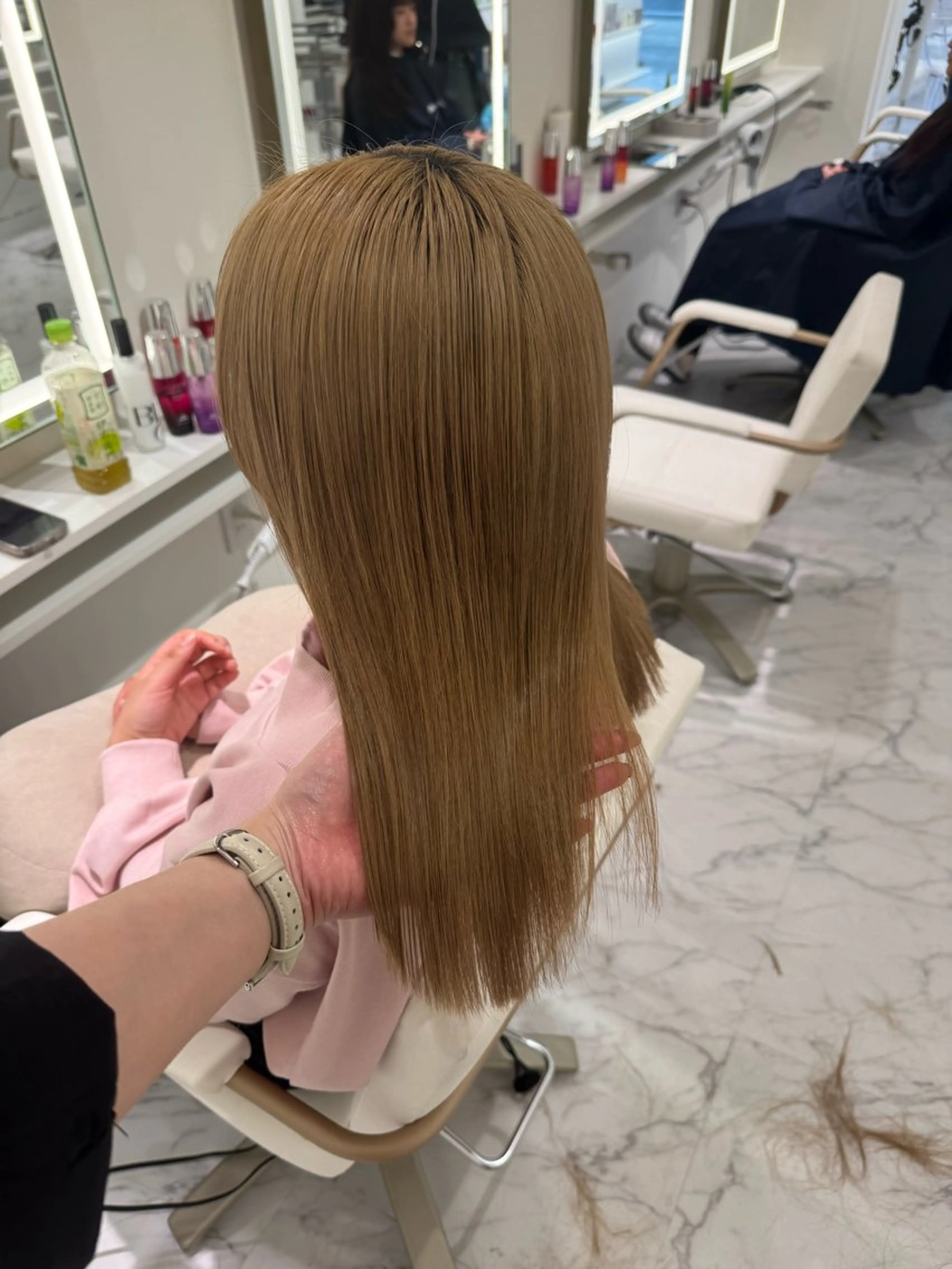 ロング カラー トリートメント ParveMix🍀 藤原愛未のヘアスタイル