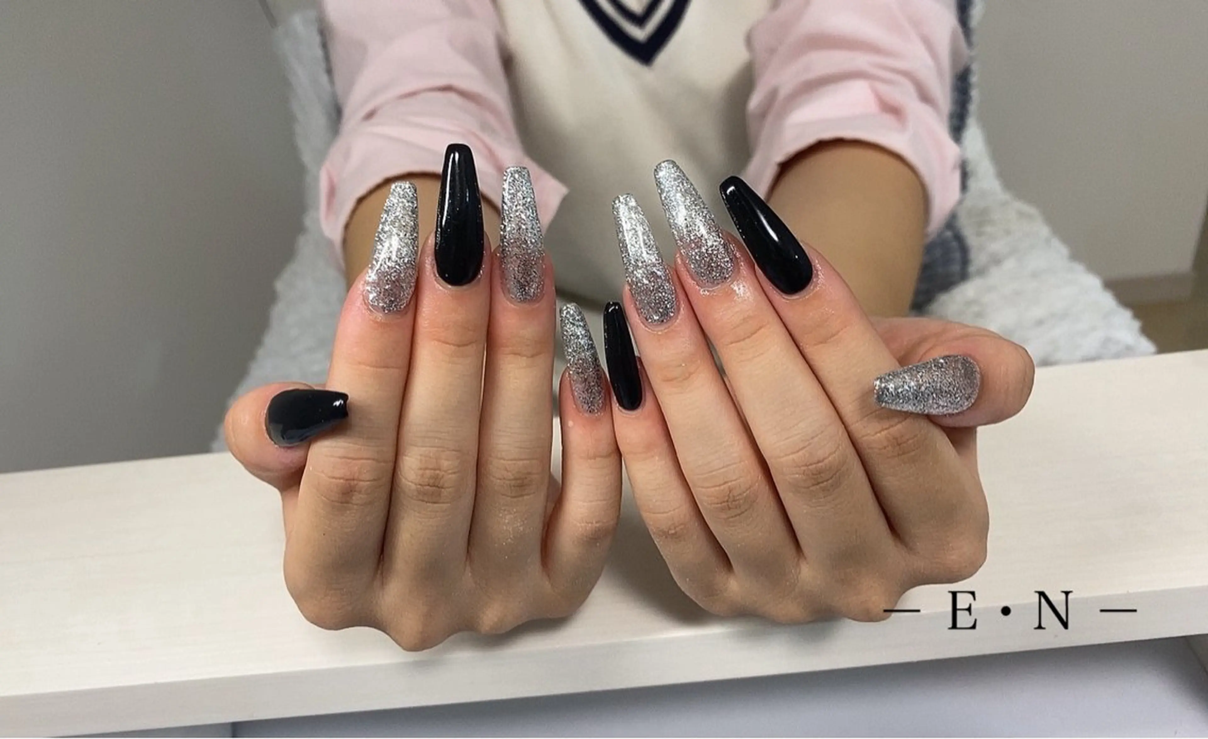 ネイル 長さ出し ワンカラーネイル E・N(エン)所属・E・N(エン) eyelashのマツエク・マツパデザイン