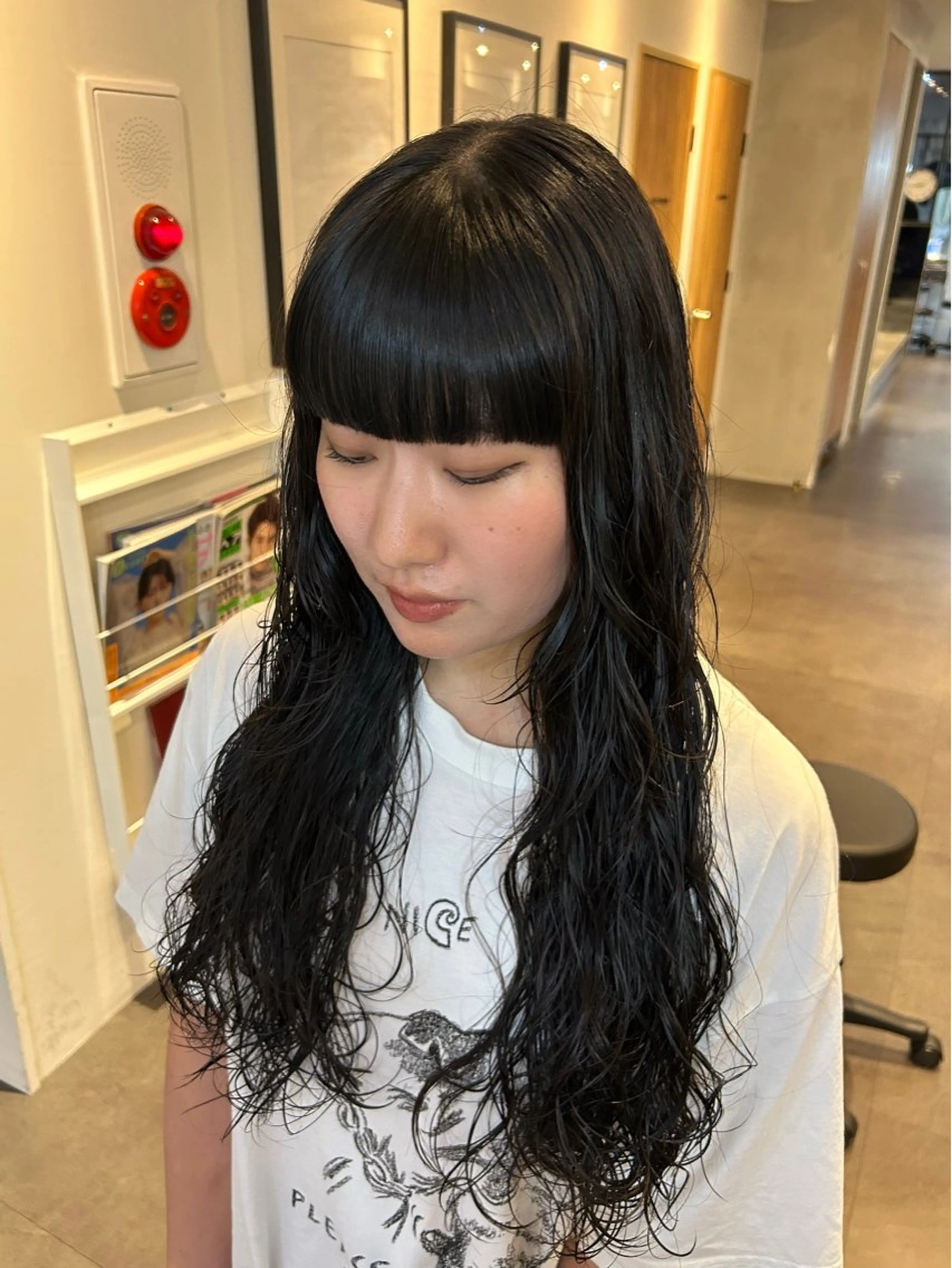 ロング パーマ カット パーマ トリートメント La fith hair luxe 門前仲町店所属・透明感/暖色カラー 💖【Misaki】のヘアスタイル