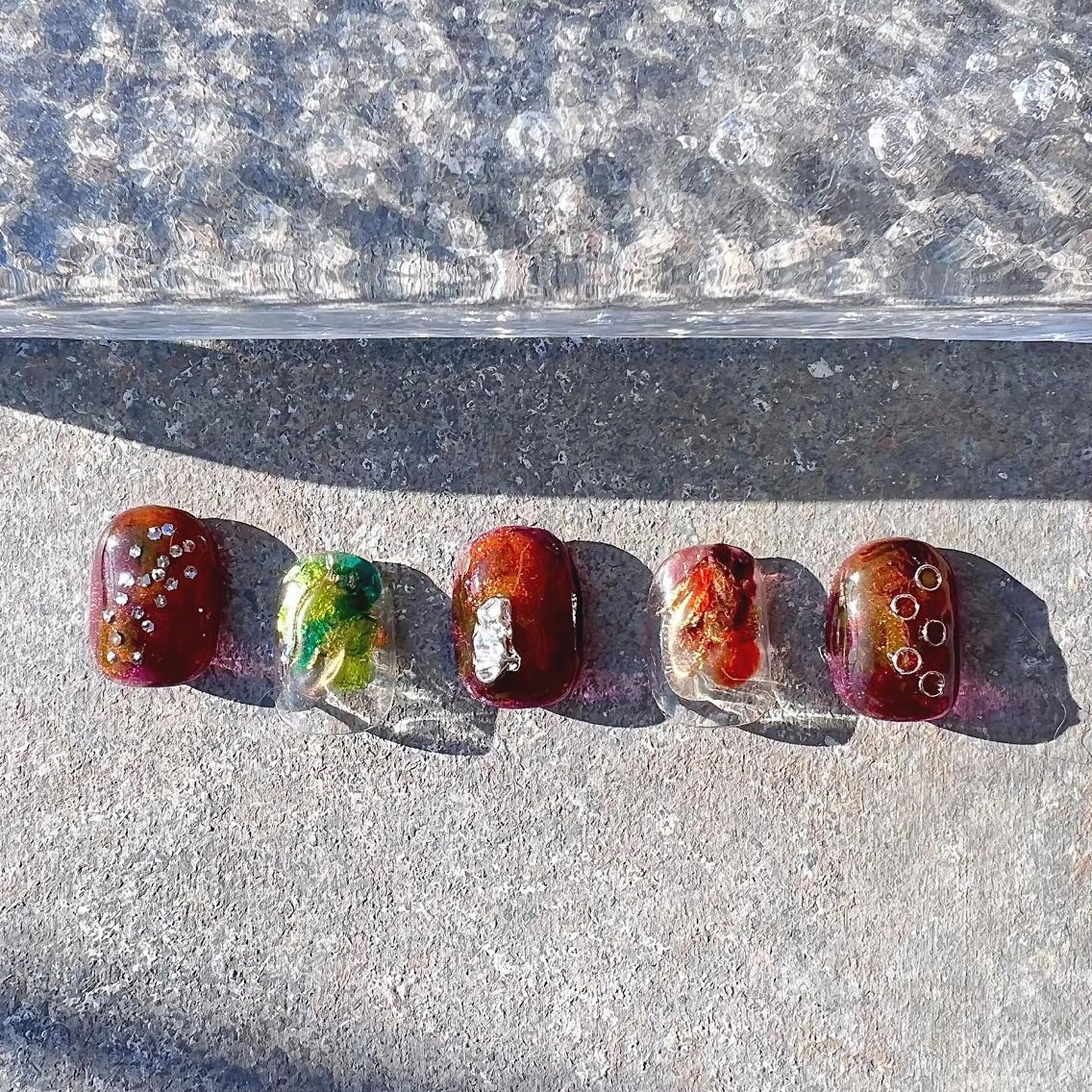 ネイル ニュアンスネイル ショートネイル gemickle nailのネイルデザイン