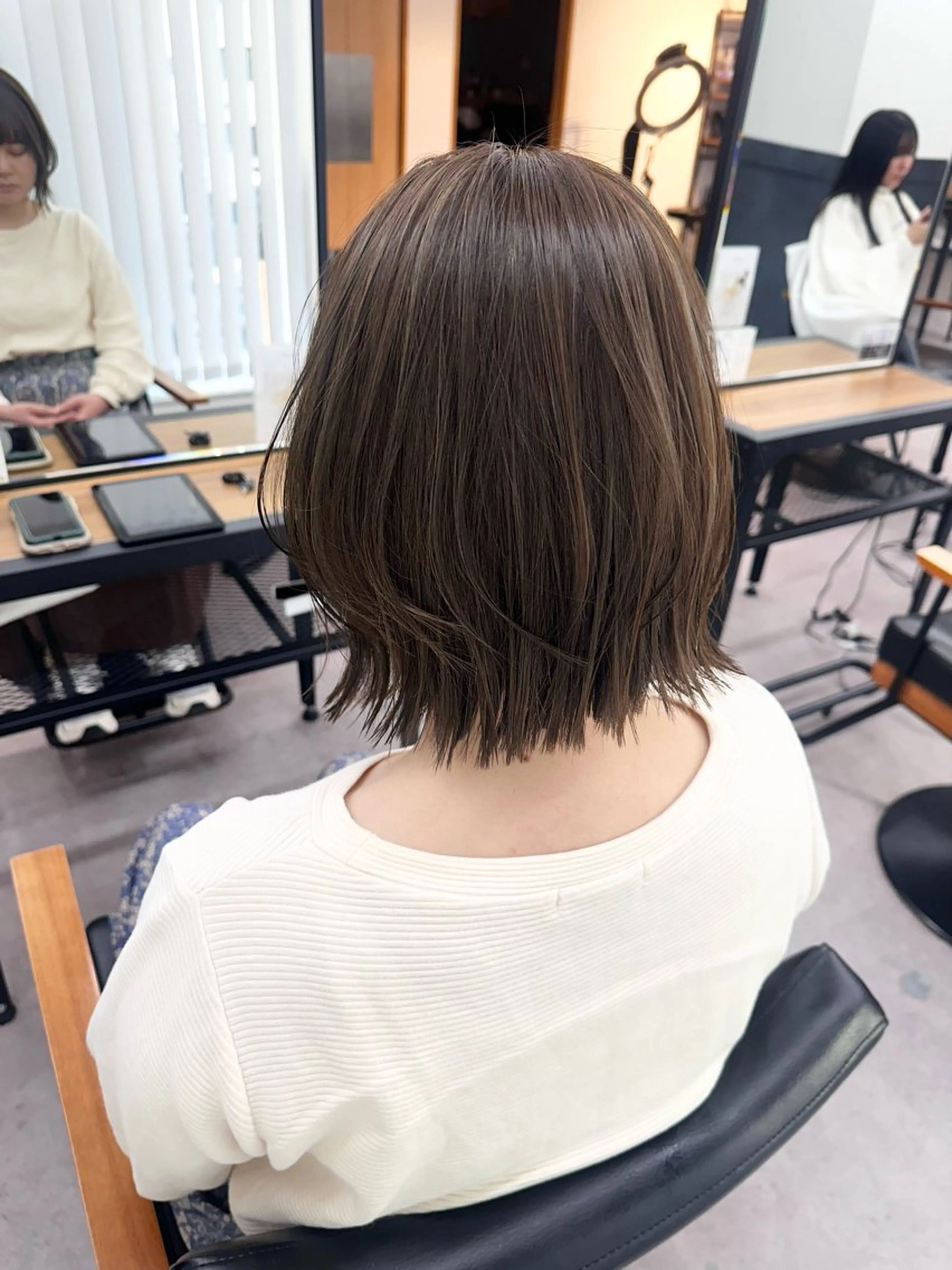 ミディアム カラー パーマ ヘアアレンジ メンズ キッズ カット ヘアカラー 似合わせレイヤー 🌿JUNのヘアスタイル
