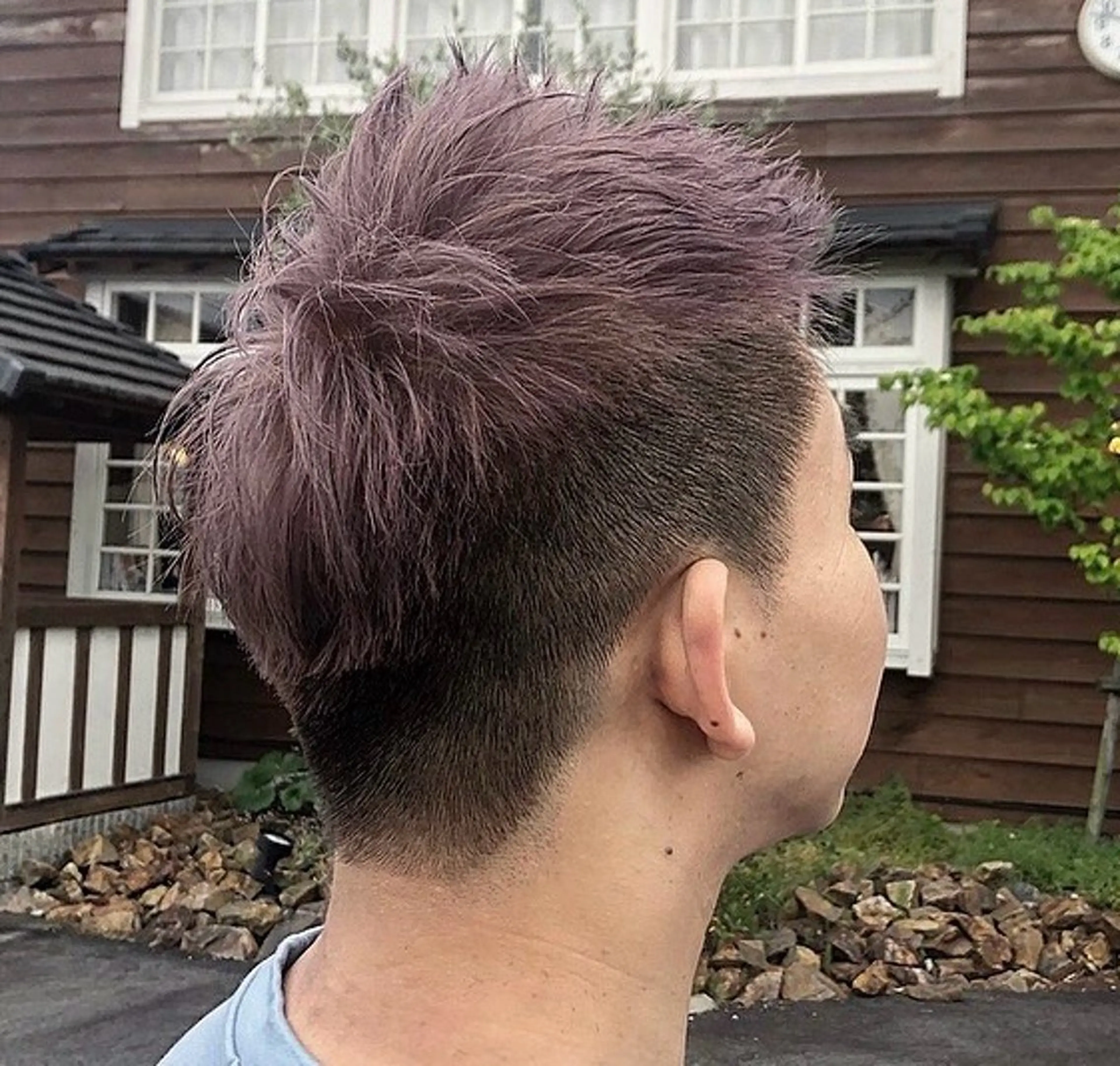 カラー メンズ メンズブリーチ 刈り上げ ブリーチ ピンクカラー バイオレットカラー 🍊東 実咲🍊のその他イメージ